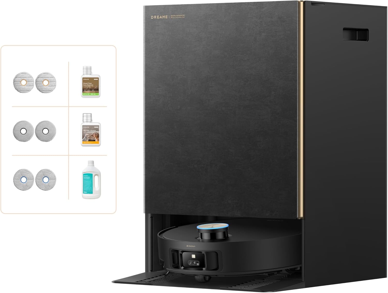 DREAME Matrix10 Ultra Robot Vacuum and Mop, Multi-Mop Switching, 3.14inch Obstacle Clearing, 30,000Pa Suction, Self Empty&Refill, Self-Cleaning, 100% Detangling, 240+ Obstacle Avoidance, Voice Control