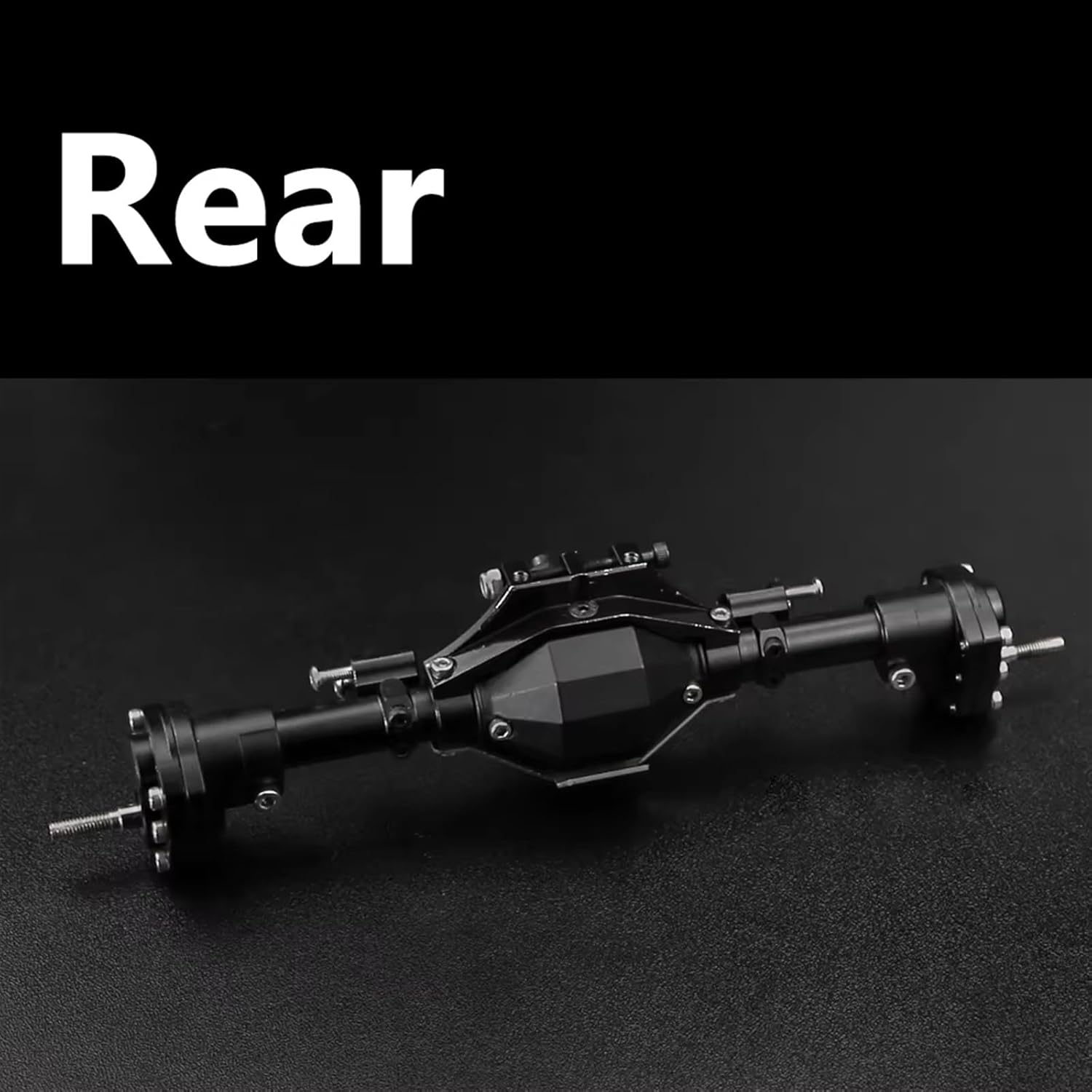 Compatible with Axial for SCX10 II 90046 90047 V2 for Wrangler Aluminum Alloy CNC Front Rear Portal Axle Diff Locked Portals 1/10 RC Car RC Accessories(Silver)