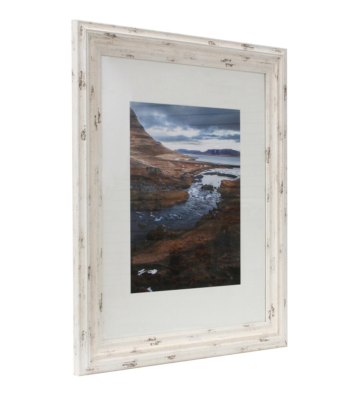 BP 11x14 Distressed Cream Wall Photo Frame