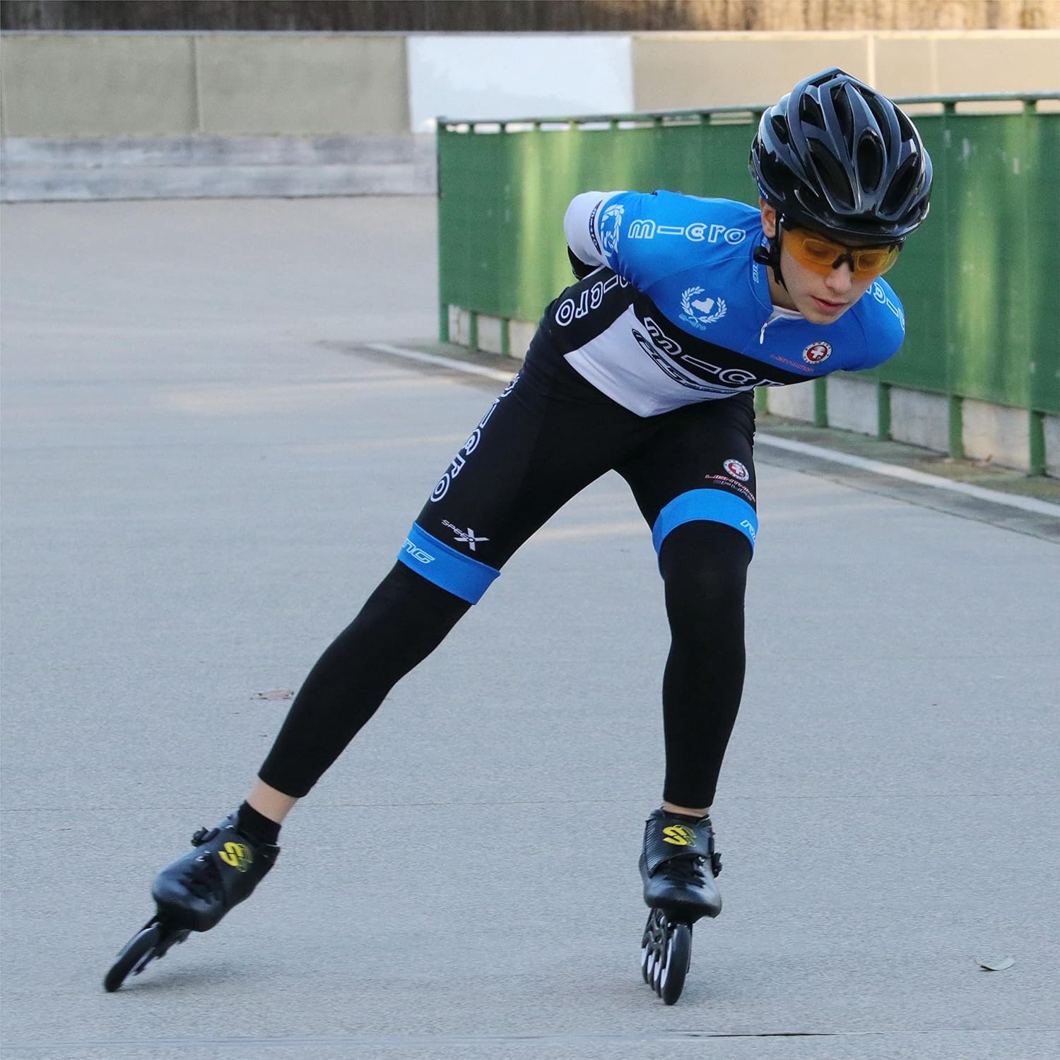 Inline Speed Skating, Professional Carbon Fiber 4-Wheels Single-Row Speed Inline Skates for Competition,High Performance Racing Skatesfor Men and Women