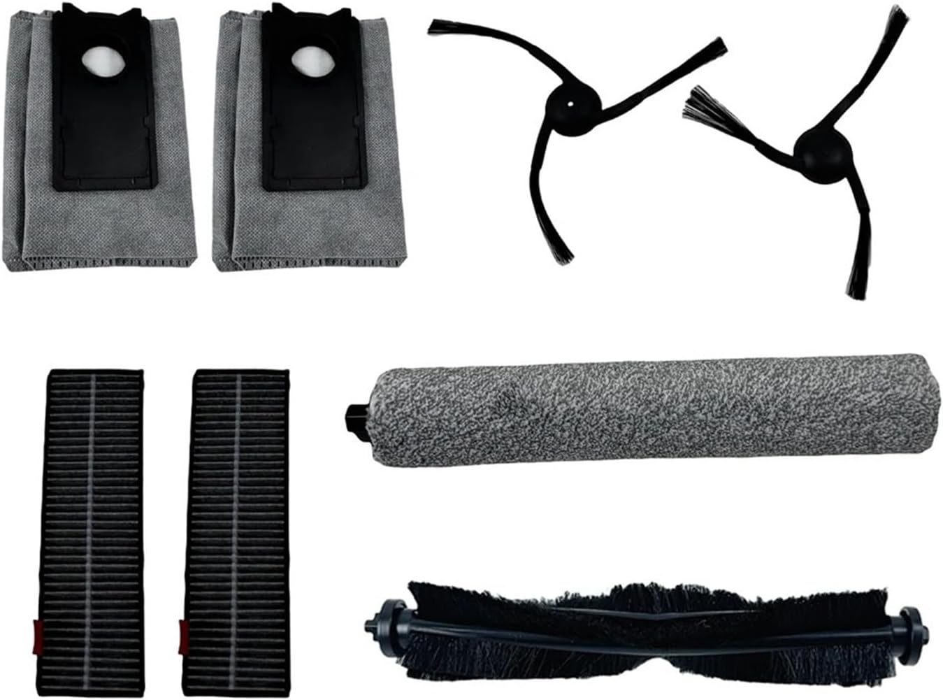 QCBYPMVBT Compatible for Uwant，U300 Main Brush, Filter, Mop,Dust Bag,Side Brush Optional Accessories Vacuum Cleaner Parts.(Kit 1)
