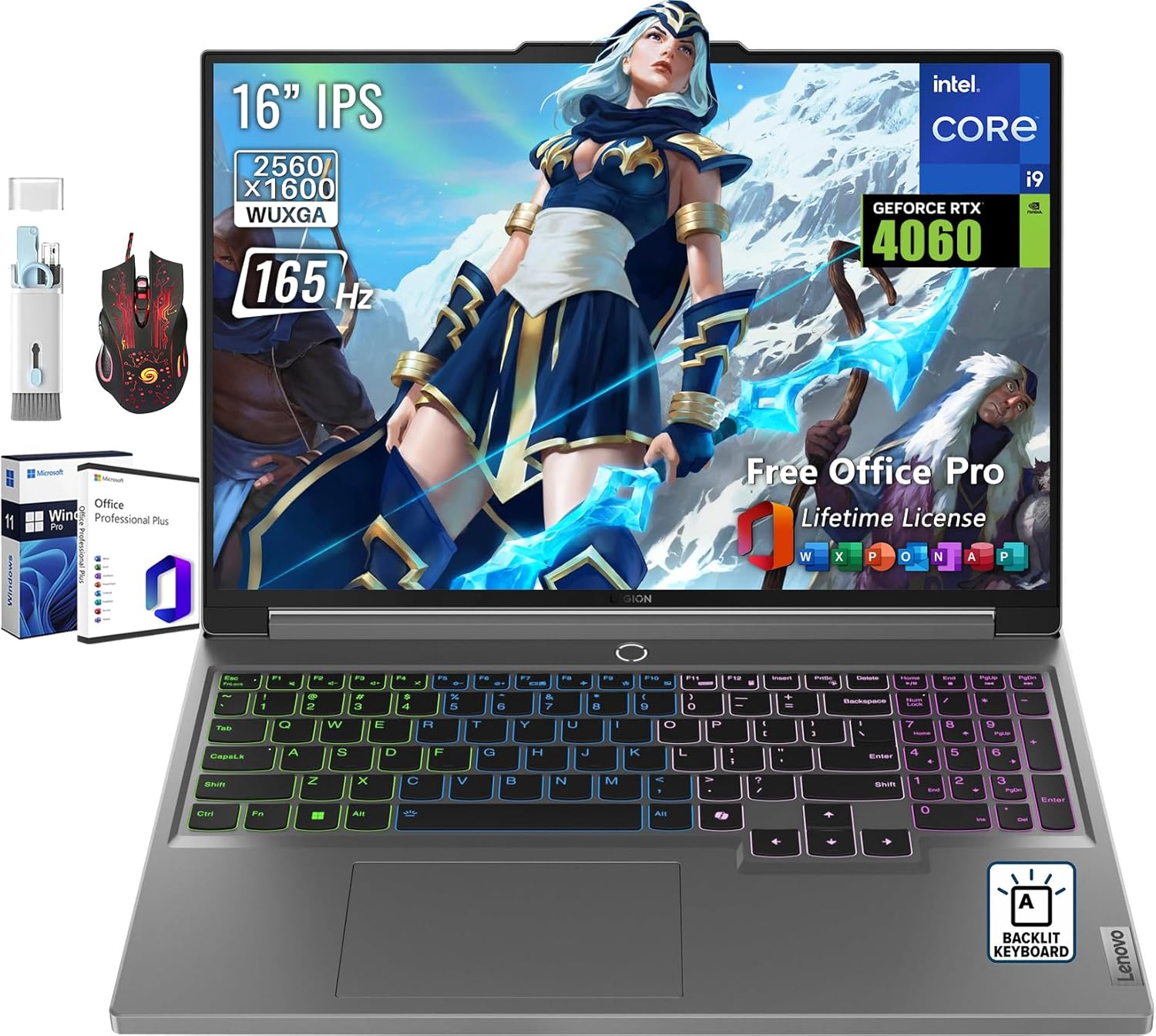 Lenovo Legion 5i Gaming Laptop, NVIDIA RTX 4060, Intel 24-Core i9-14900HX, 16