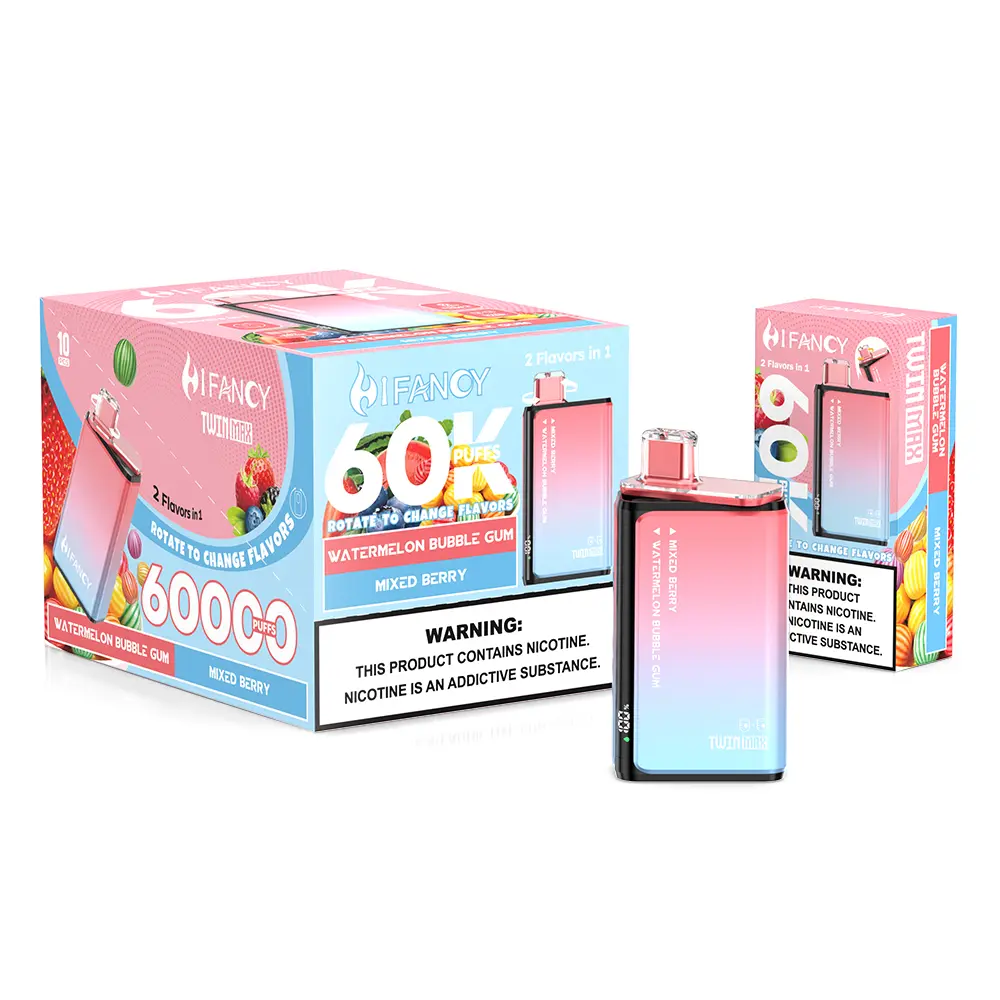 HIFANCY TWIN MAX 60K 2 in 1 (10pcs) - MYEU VAPES