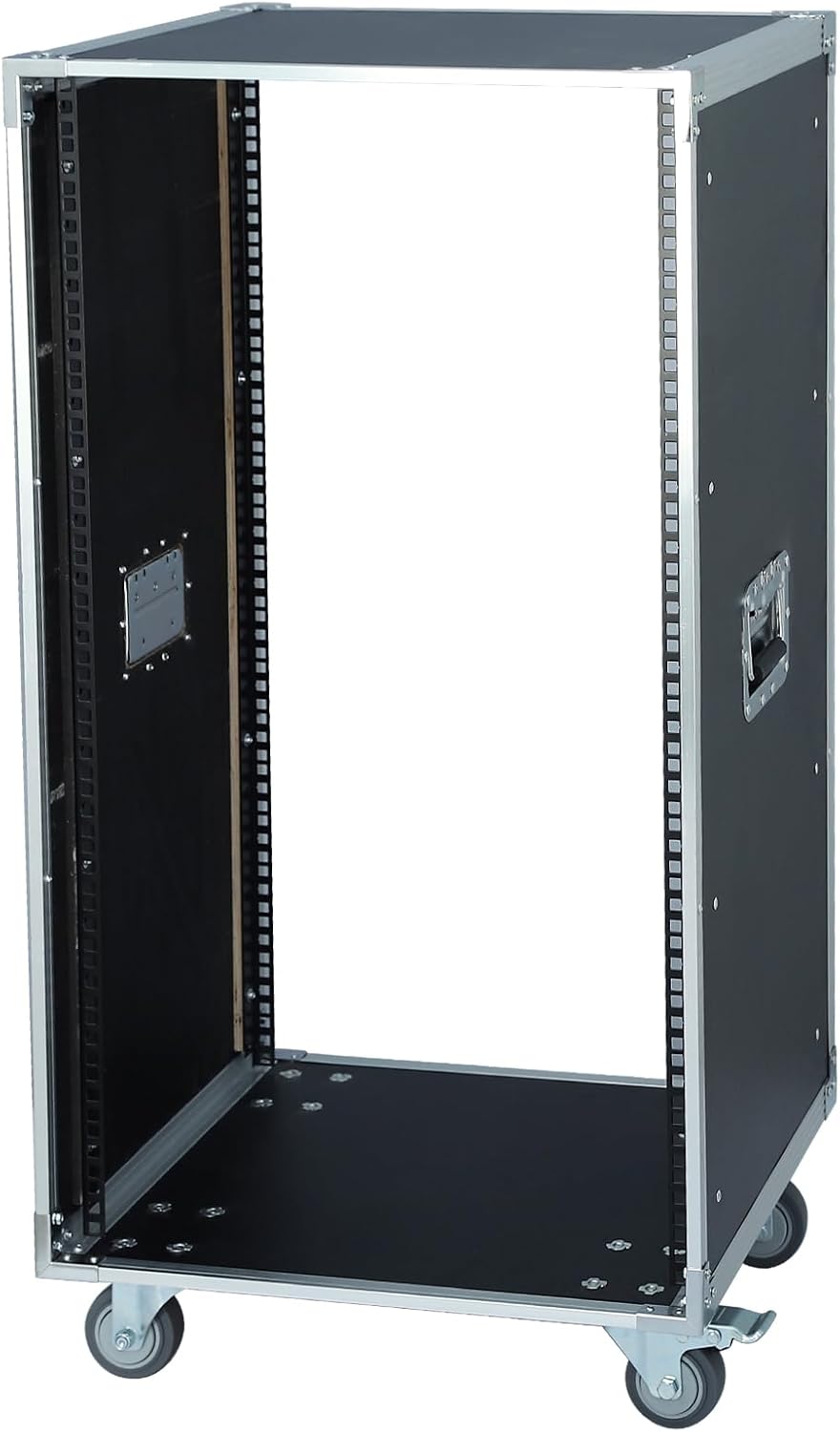 WikrOck AV Gear Rack 20U Home Audio & Video Stage Stereo Equipment Storage Cabinet Stand On Wheels - 20U 19in Server IT Network Data Devices Storage Rack Cabinet - SC01-20U