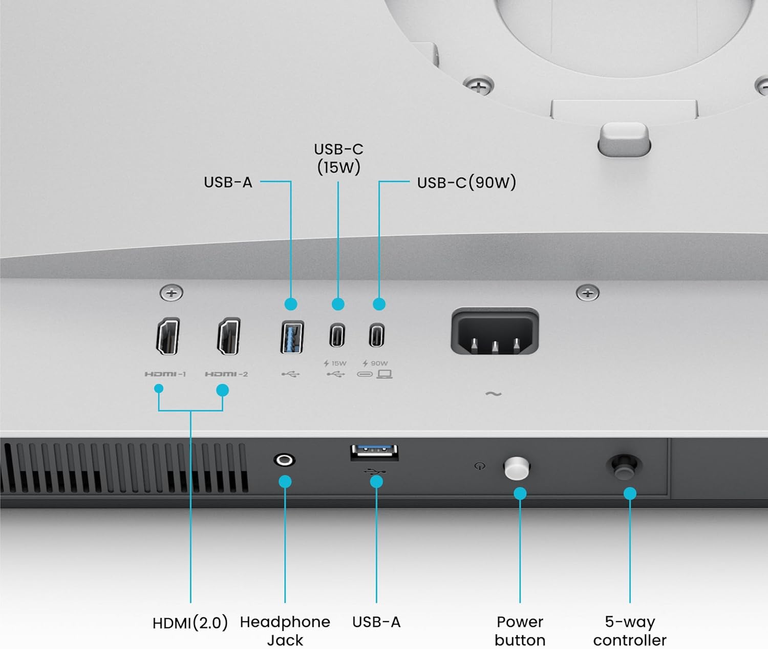 BenQ MA270U 27” 4K 3840x2160 Monitor for MacBook® Pro/Air, Dual USB-C, 90W Power Delivery, Mac Color Match, USB Hub, Brightness & Volume Control on Mac, Height & Tilt Adjustable Stand, P3 Color Gamut