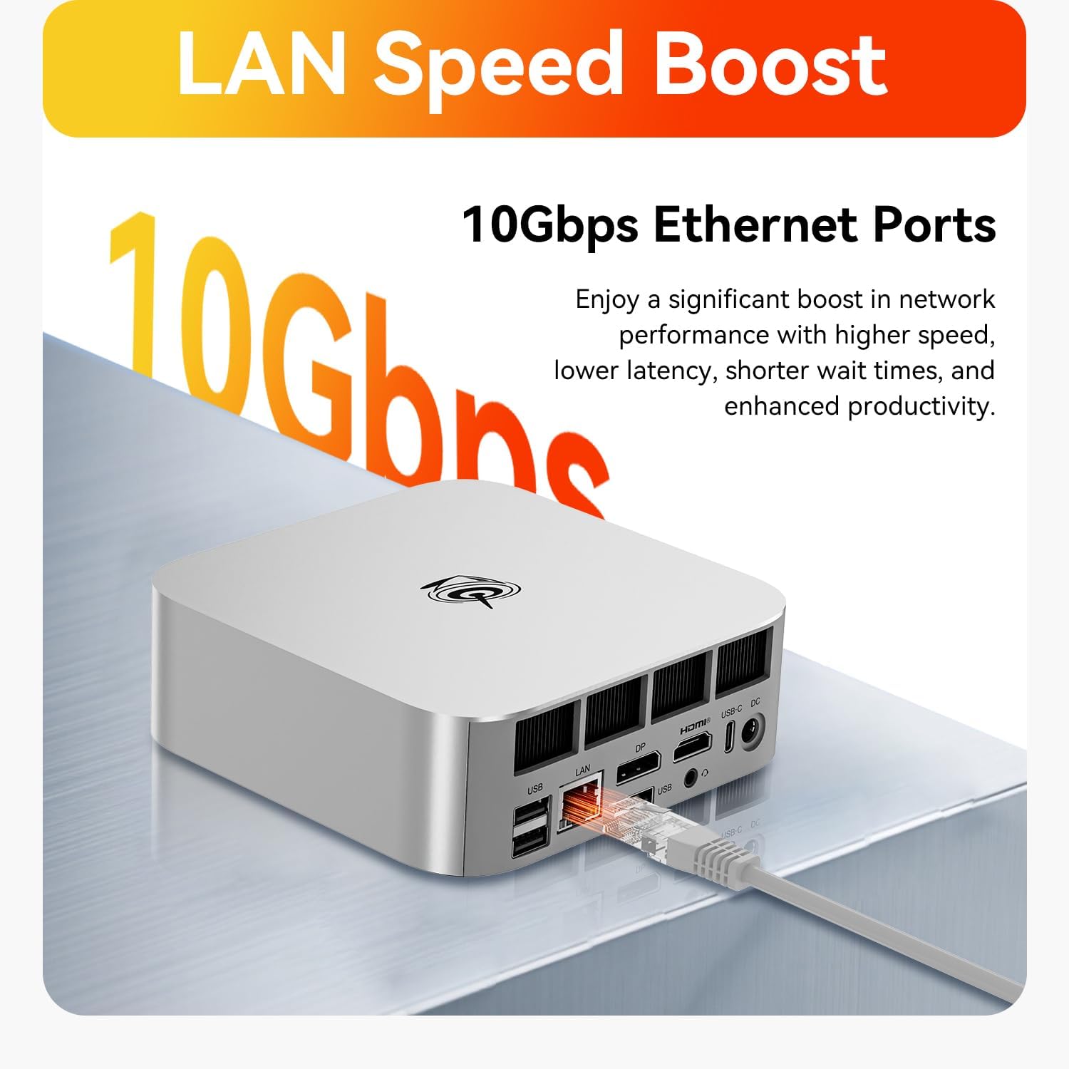 Beelink SER9 MAX Mini PC, AMD Ryzen 7 H 255(Up to 4.9GHz) 8C/16T, Mini Desktop Computer 64GB DDR5 RAM 1TB PCIe4.0 SSD, Small Gaming PC Support 4K@120Hz Output/BT5.2/WiFi 6 for Gaming/Office/Home