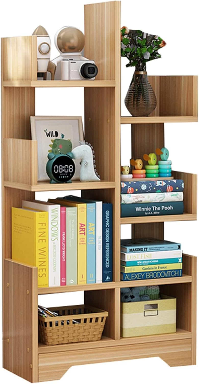 Modern Style Bookshelf/Bookcase, 36 46 57 in Tall Floor Standing Bookshelves Organizer Plant Stand, for Living Room Office (Color : Color 3, Size : 7-Tier)