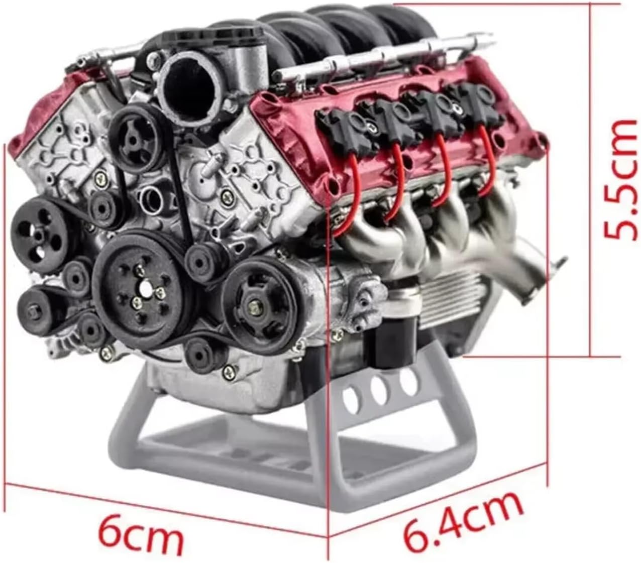 RC Car Accessories Compatible with SCX10Ⅱ for Capra VS4-10 Pro/Ultra RC Car DIY Parts MAD V8 Combustion Engine Model Building Kits Internal