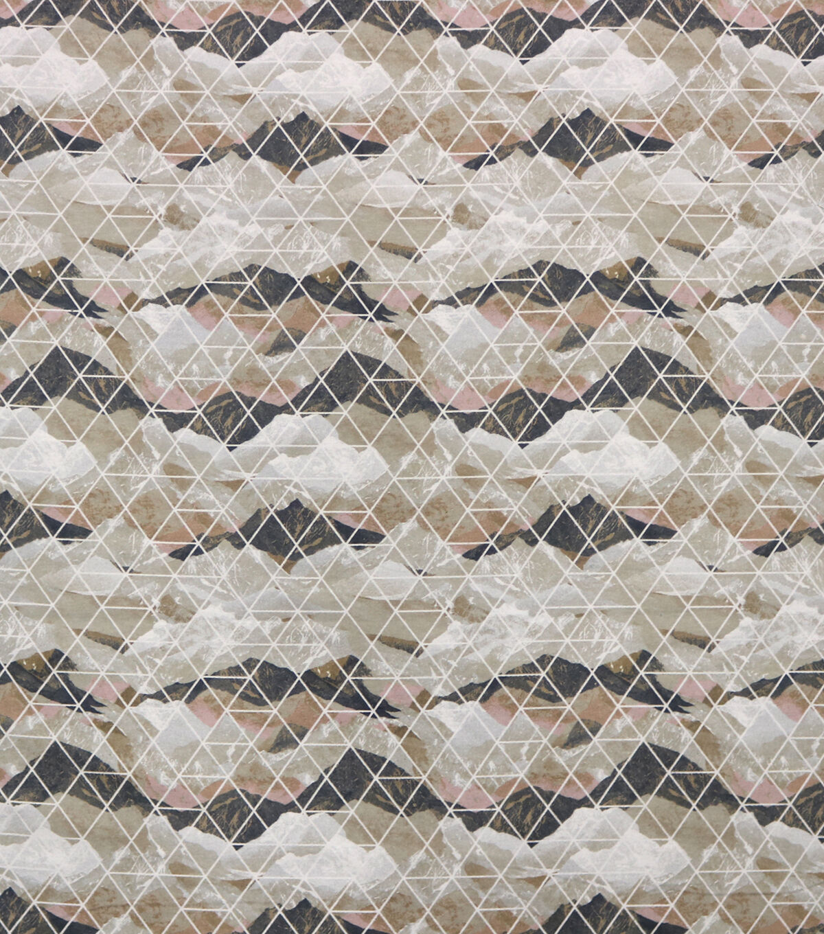 Bohemian Nature Mountain Geo Super Snuggle Flannel Fabric