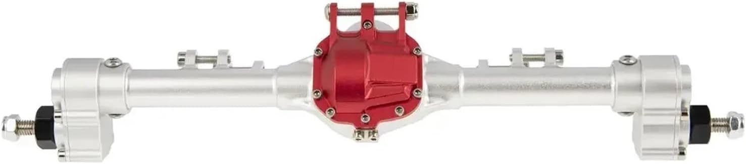 RC Car Parts for Axial 1/10 for SCX10 II 90046 90047 for CC01 RC Crawler Car Parts Replacement Upgrade Front and Rear Portal Axle Car Accessories(Silver)