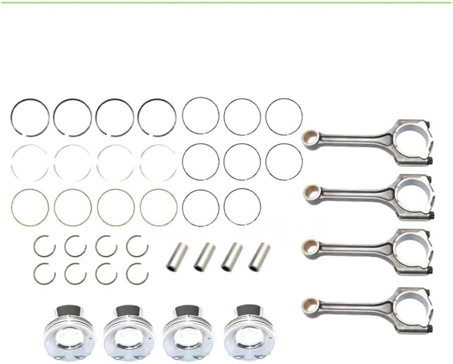 4Pcs & Rings Connecting Rod kit Fit for 2.0L 2014-18 23500-2E400 23510-2E001S 23510-2E400