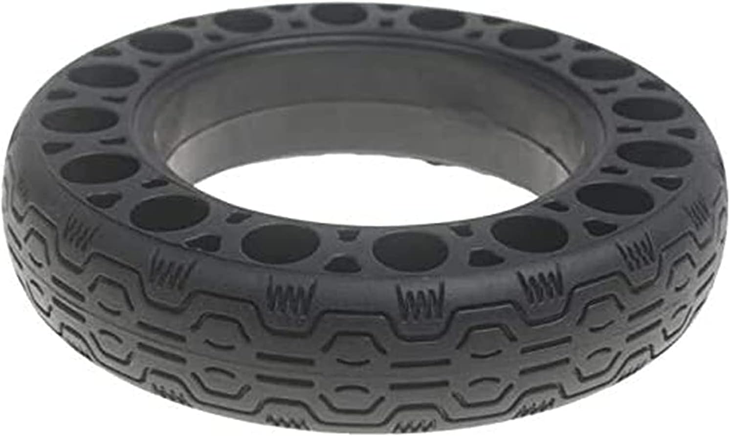 Scooter Replacement Tires Solid Honeycomb Tyres for 10 Pouces Solid Tire Electric Scooter Front/Rear Wheel Non-Slip Anti Puncture Tire Accessories Electric car tires (Black 2pcs)