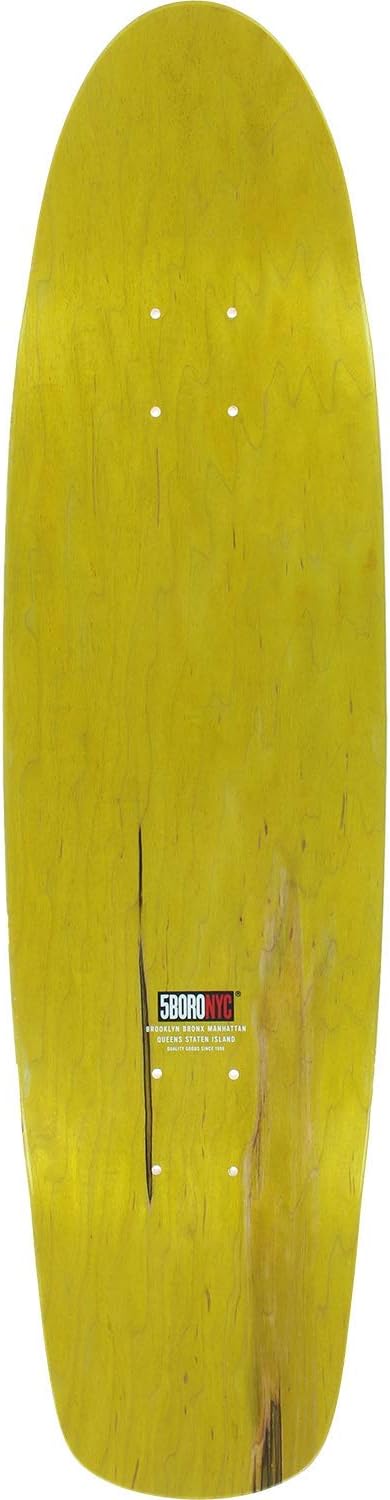 5boro Cinco Barrios Cruiser Skateboard Deck -8.0 Natural - Assembled AS Complete Skateboard