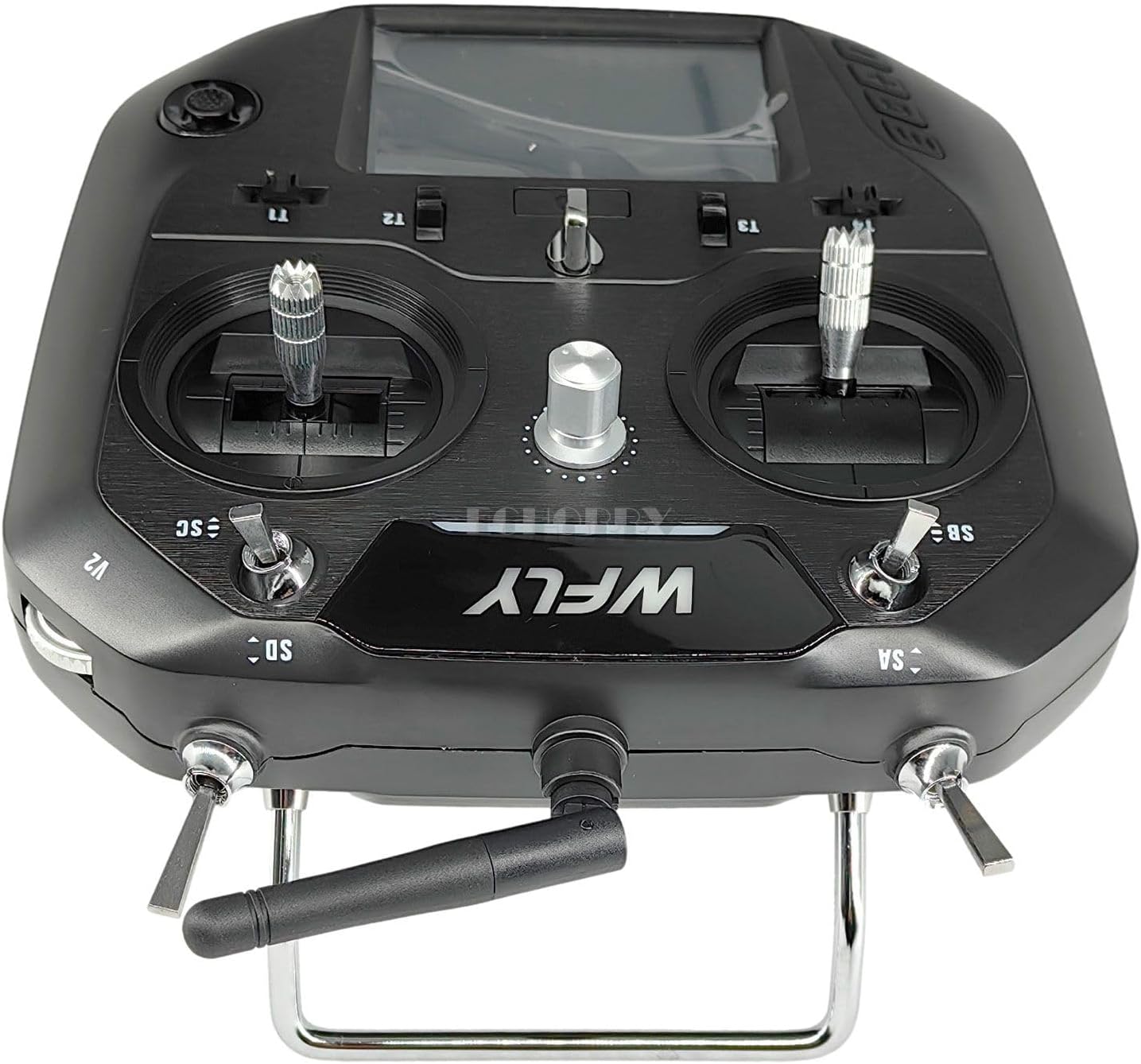 WFLY ET07 +RF207S 10Ch Digital Proportional RC System for Airplane Glider Helicopter Multi-Rotors Vehicle Ship (Mode 2 (Left Hand Throttle))