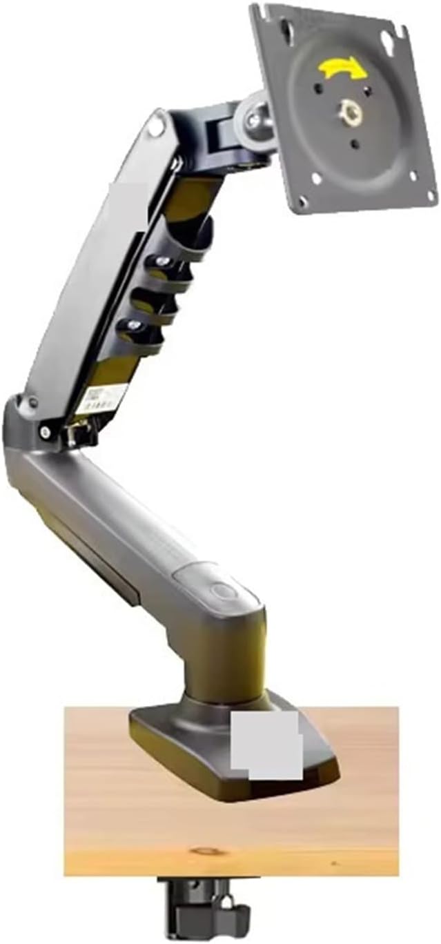 F80 Desktop 17-27 Inch LCD LED Monitor Stand with Gas Springs and Full-Motion Gas Struts for Flexible TV Stands, Loading 2-9 kg(Red)