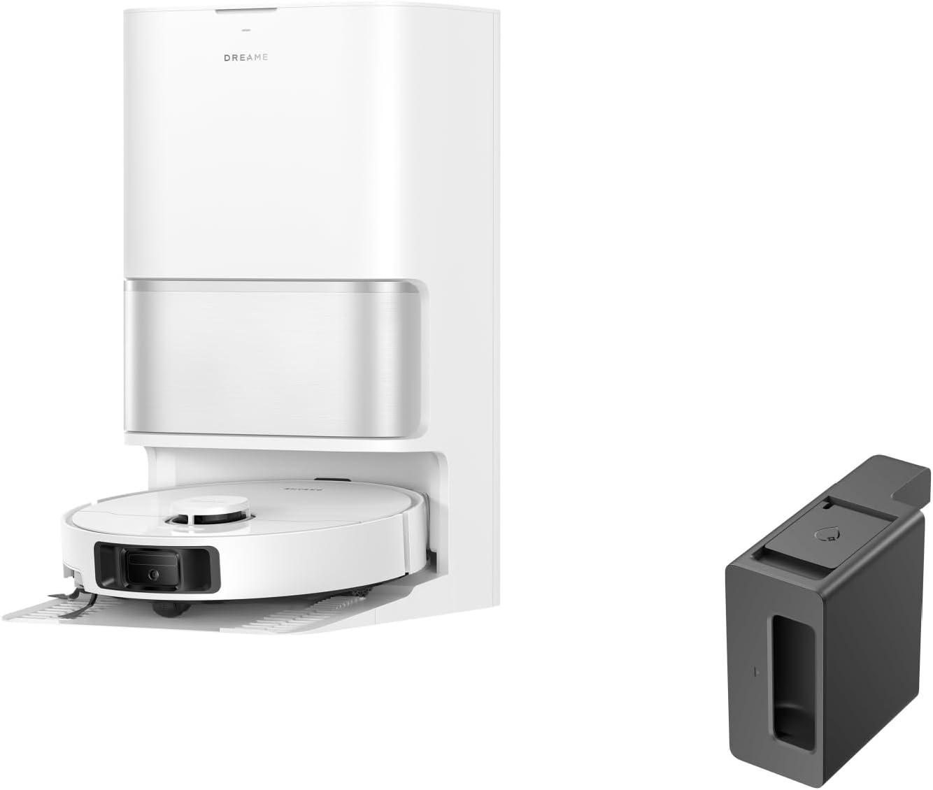 DREAME L40 Ultra Gen 2 Robot Vacuum Cleaner (White) and Automatic Cleaning Solution Dispenser Module