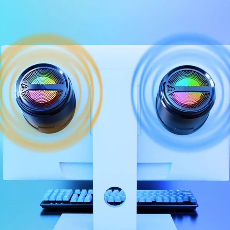 Computer Audio Desktop Home Mini Desktop Notebook Small Speaker Can Be Pasted Wired Speakers