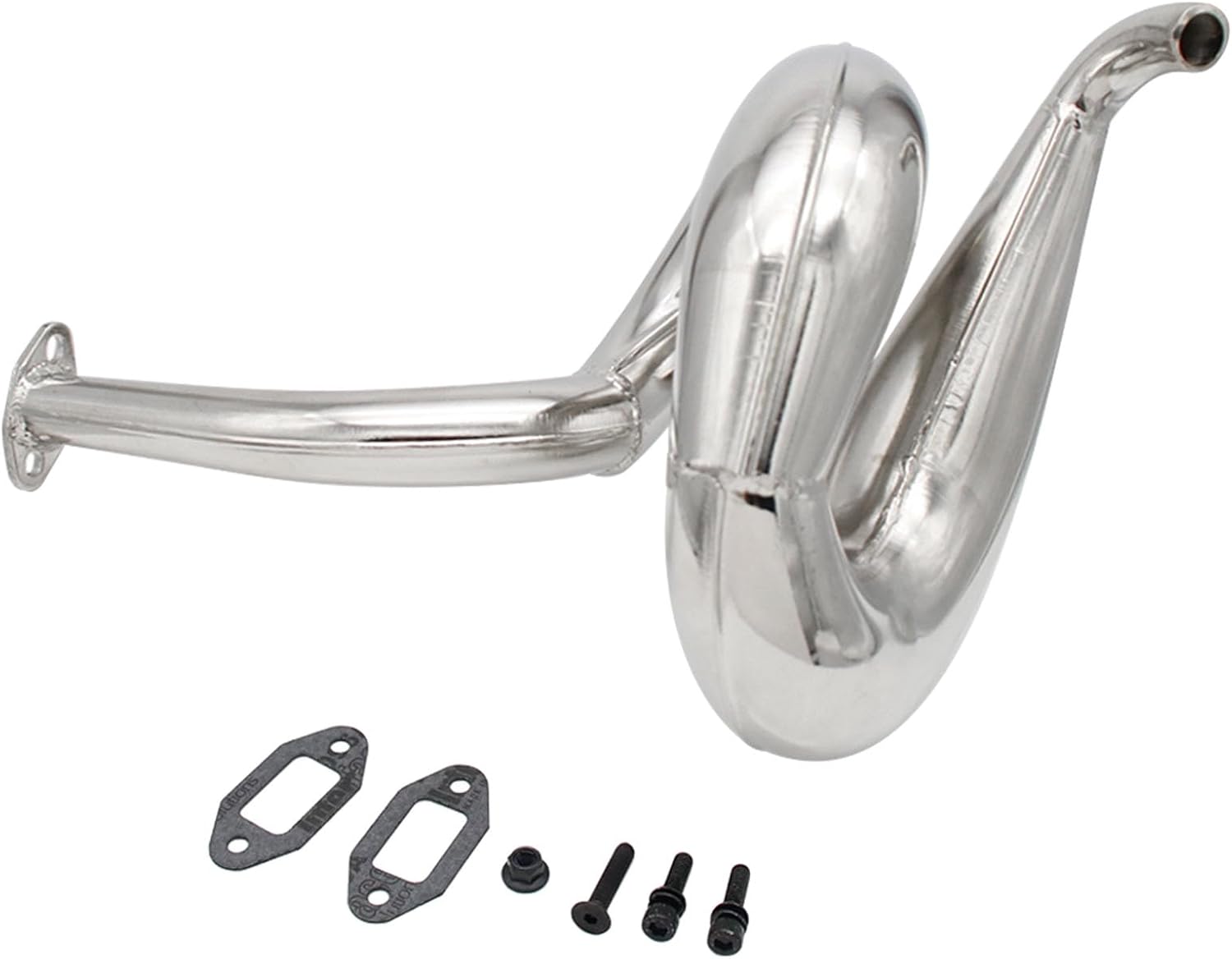 FLMLF Metal Exhaust Pipe Kit For 1/5 Rc HPI ROFUN ROVAN Km BAJA 23CC 26CC 29CC 30.5CC 32CC 36CC 38CC 45CC Engines Parts