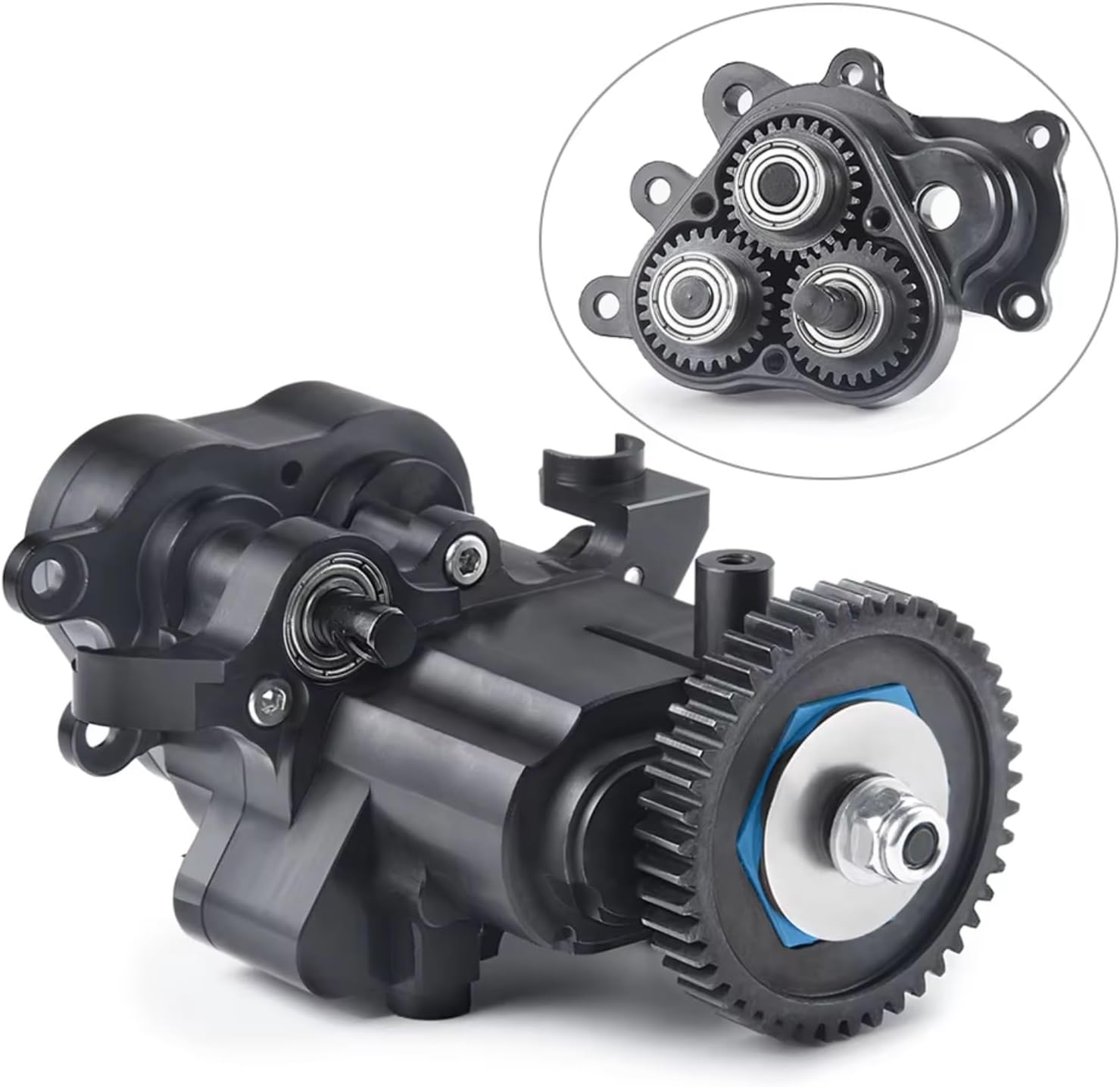 RC Gearboxes For TRX-4 For TRX-6 1/10 Aluminum Center Transmission Case Gearbox Case RC For Rock Crawler Car Model Upgrade Parts