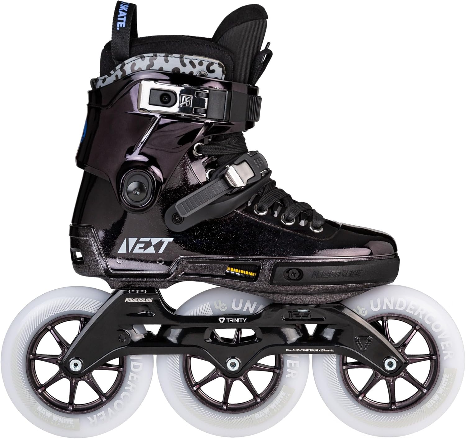 Powerslide Next 30th Anniversary 125 3-Wheel Inline Skate in Black/Chrome for Urban