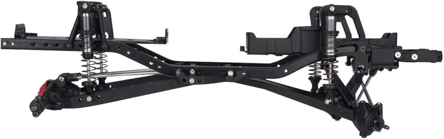 RC Car Accessories for Axial for SCX10 I II 90046 90047 Aluminum Twin I-Beam 2WD Pre-Runner Suspension Conversion Kit 1/10 RC Crawler Axle Upgrade Parts(Silver)