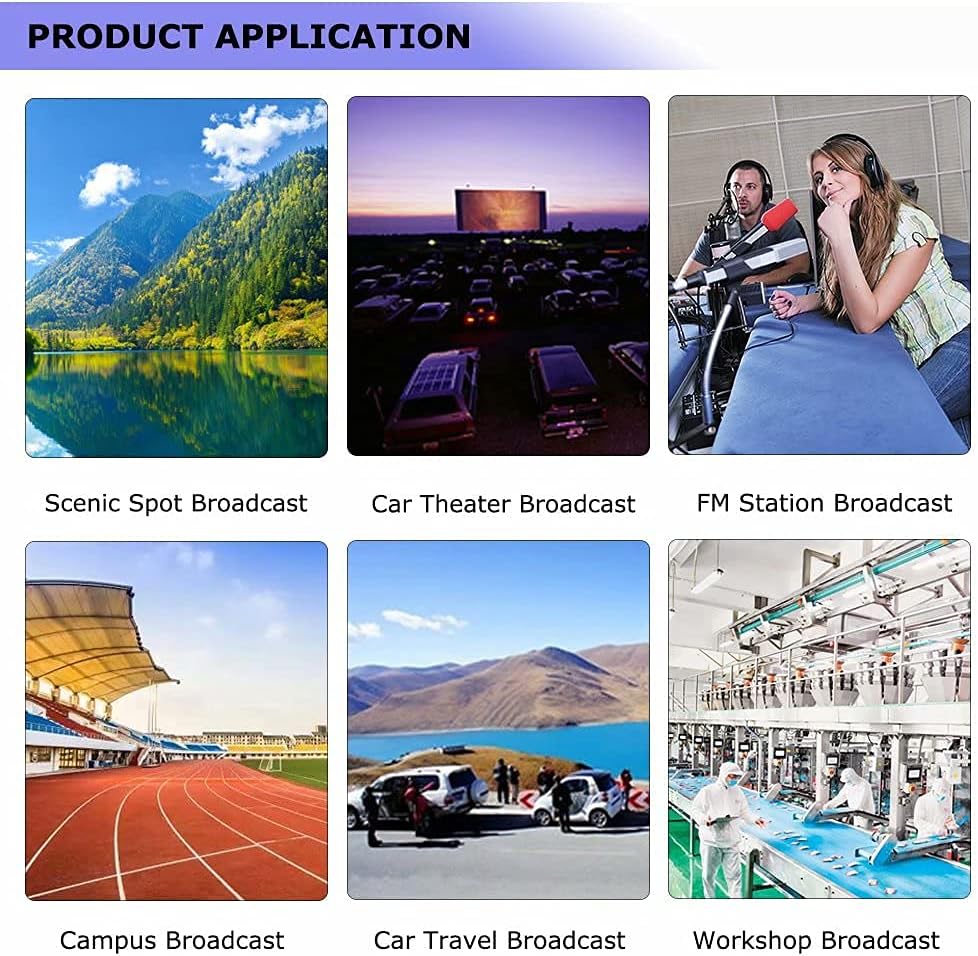 FM Broadcast Transmitter 150W for Church, Long Range Professional Low Power FM Radio Broadcasting Equipment for Radio Station,Home