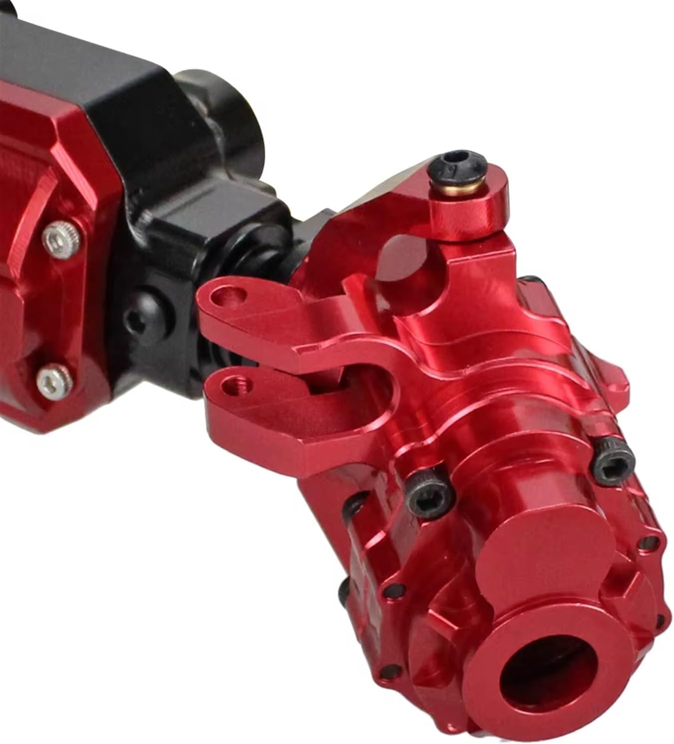 RC Cars Crawler Parts Compatible with for traxxas for TRX-4 Axles Upgrade Parts Accessorie Aluminum Alloy Front and Rear Portal Axle Housing 1/10 RC Crawler Car(Red)