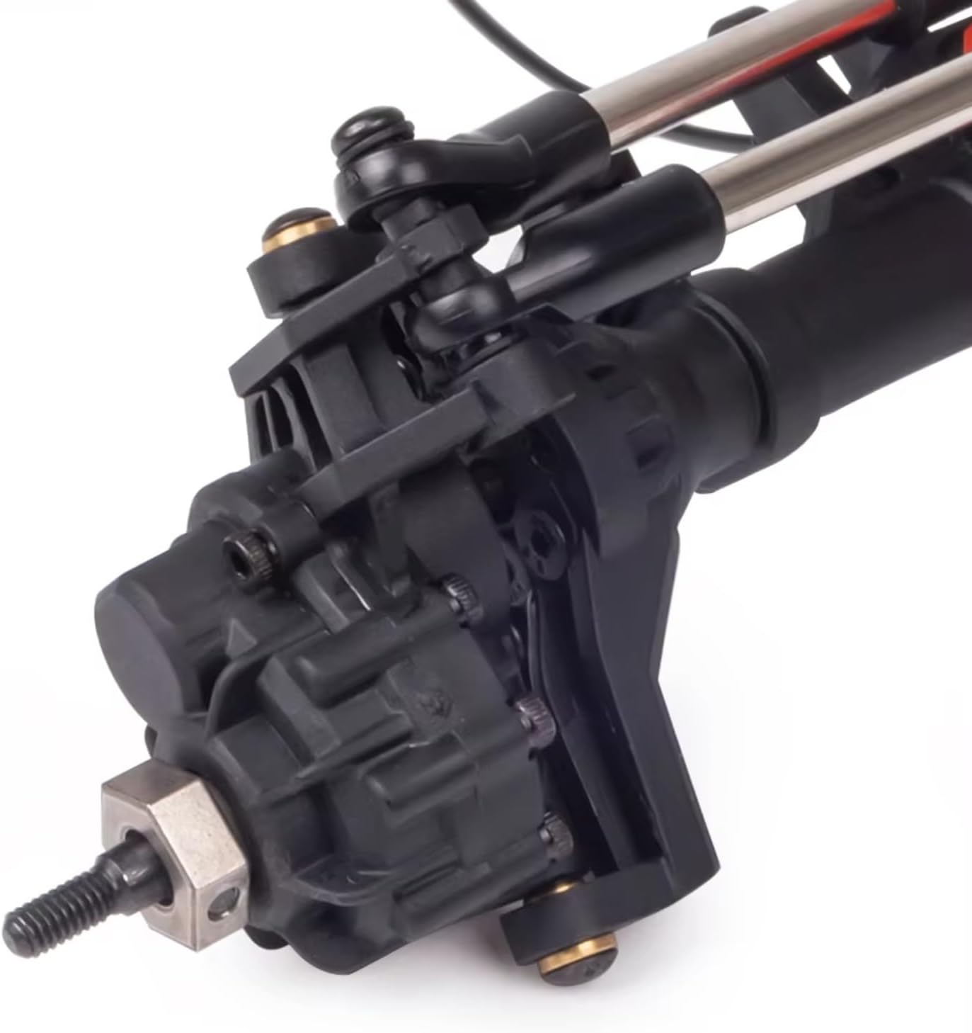 RC Upgrade Parts for TRX-4 1/10 RC Crawler Car Upgrade Parts Axle 1 Complete Front Rear Differential Portal Axle with T-Lock Remote Control Car Repair Parts(Size 3)