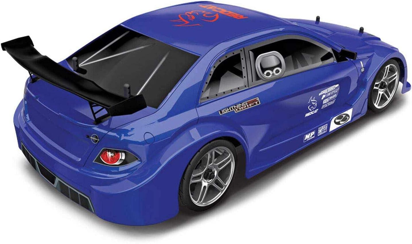 Redcat Racing Lightning EPX RC Drift Car 1/10 Scale 4WD with 2.4GHz Radio, 19T Brushed Motor, Tunable Suspension, Remote Control Car with Battery and Charger - Metallic Blue