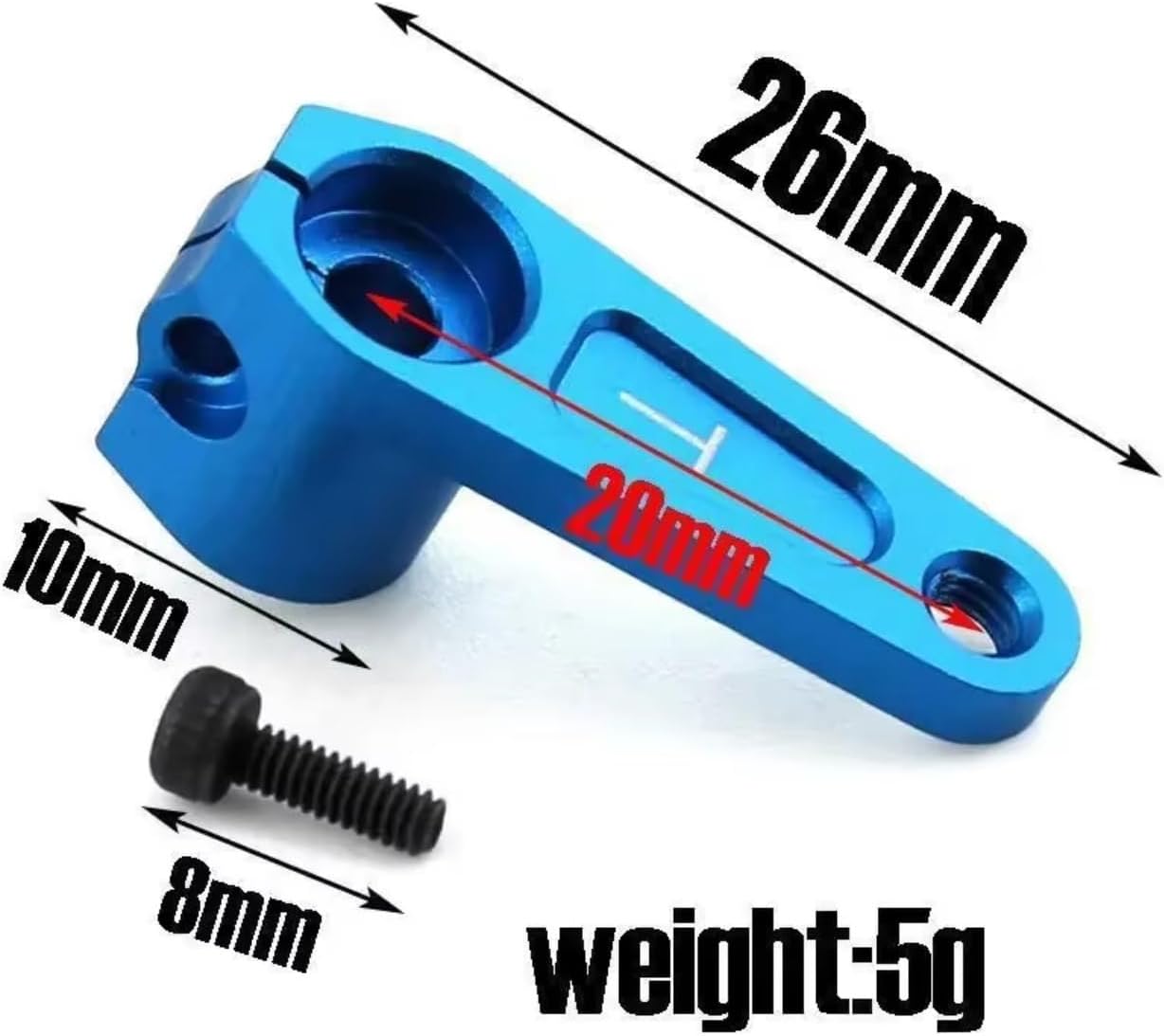 Models Upgrades Parts for Tamiya 42248 for TT01 for TT02 XV02 Aluminum Alloy 25T Steering Servo Arm Heighten Link Part RC Car Accessories