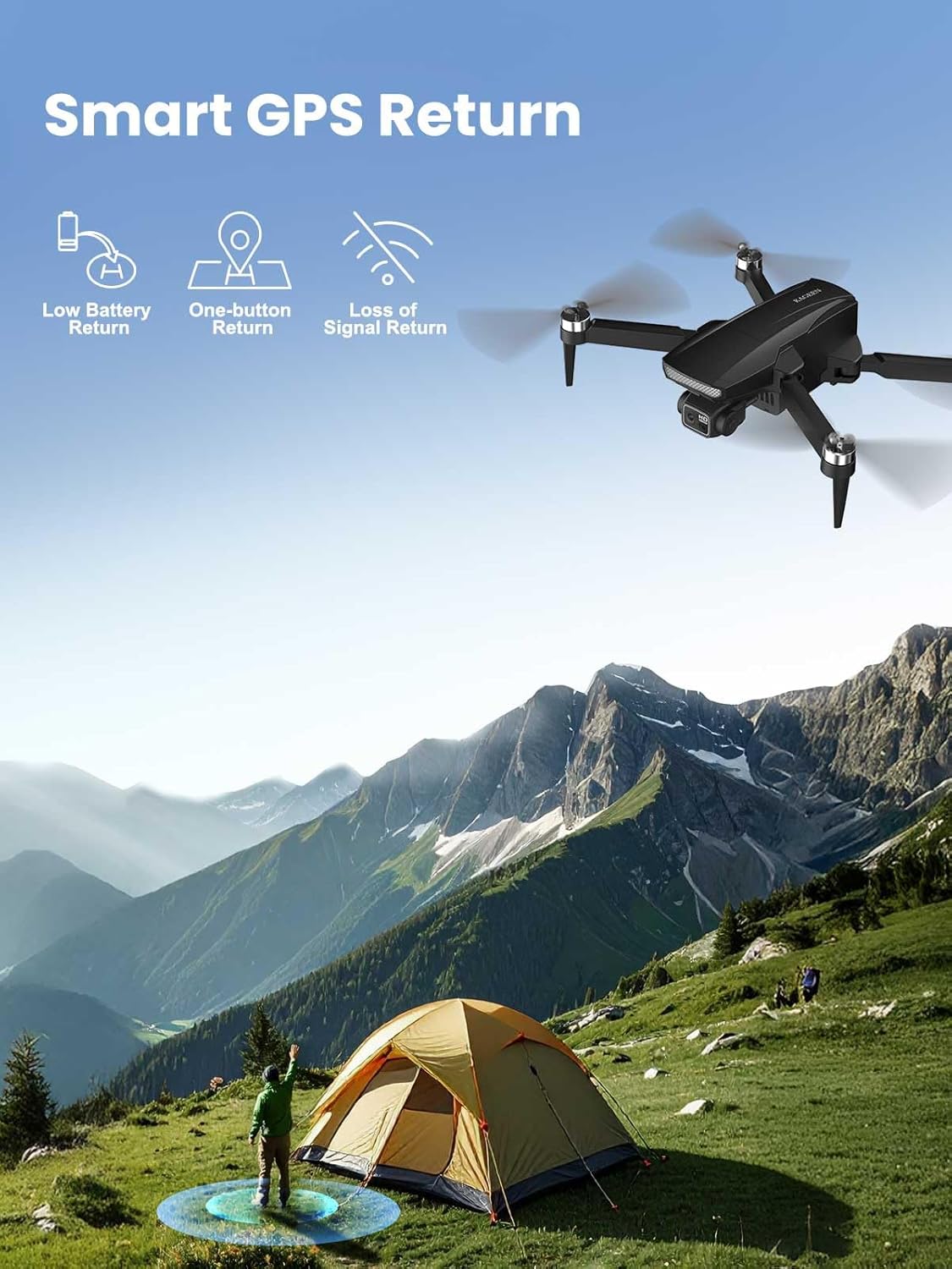 GPS Drone with Camera for Adults 4K, 5.5
