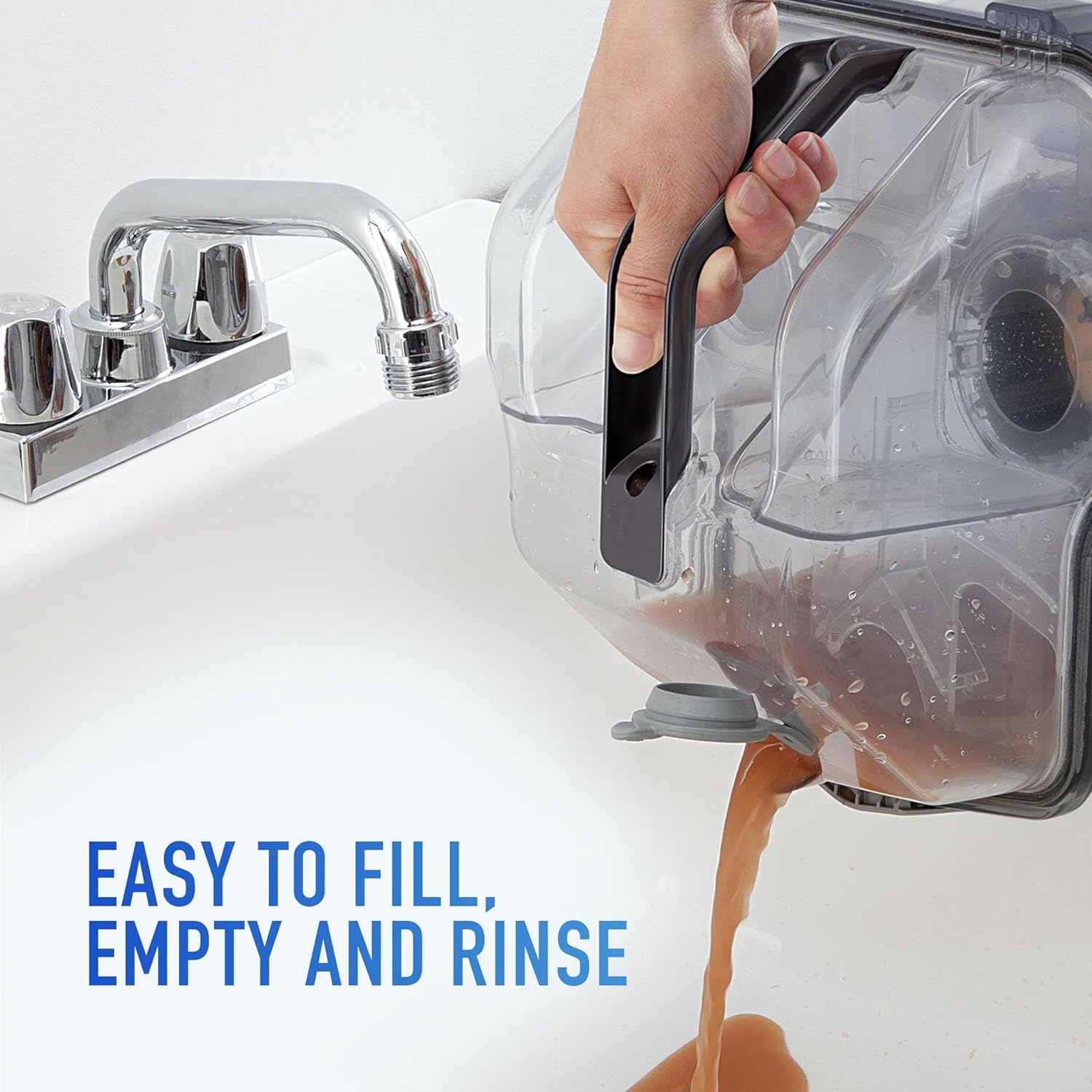 Hoover Power Scrub Deluxe Carpet Cleaner Machine with Paws & Claws Carpet Cleaning Solution (64oz), FH50150, AH30925