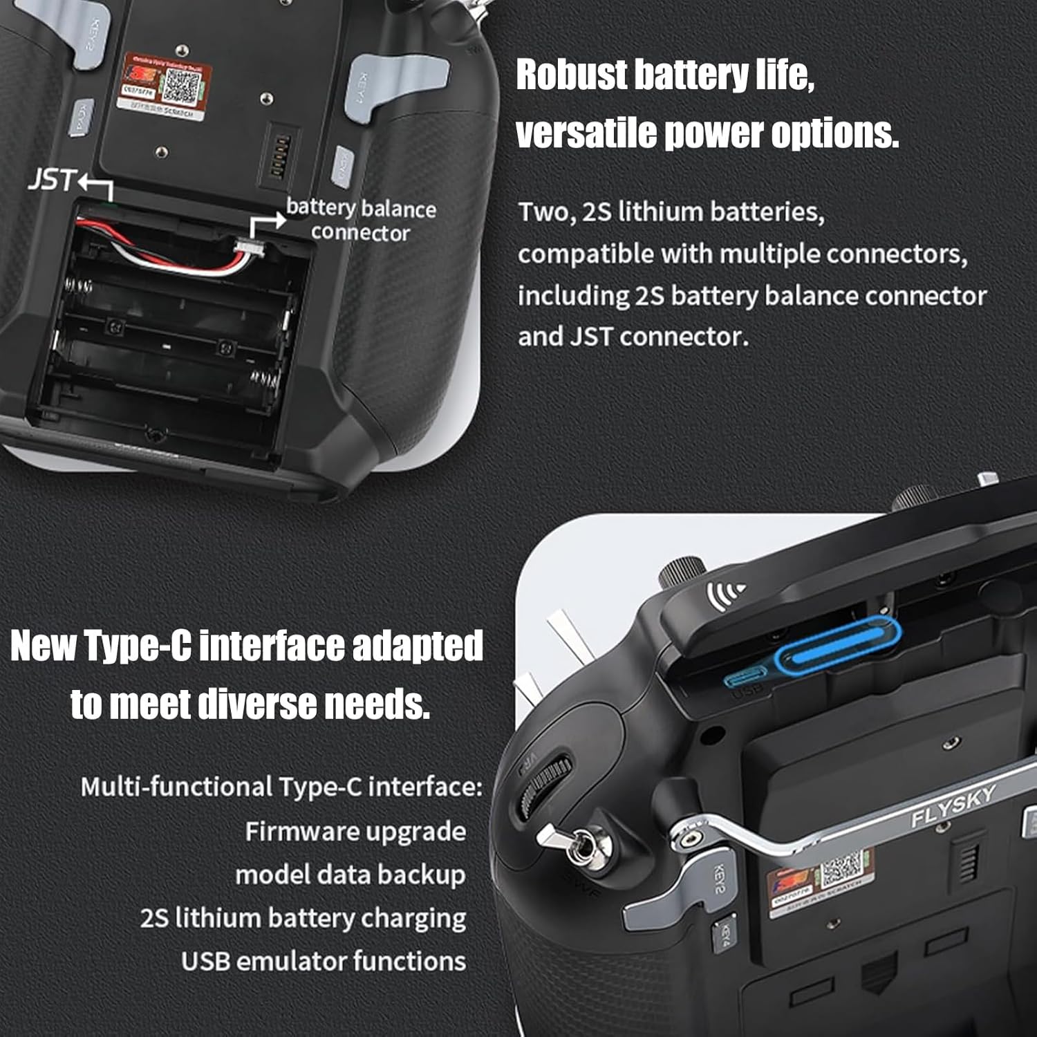 2.4GHz 16CH Radio Transmitter with Receiver, 3.5 Inch IPS Screen Remote Controller for RC Car Boat Airplane, Left Hand Throttle