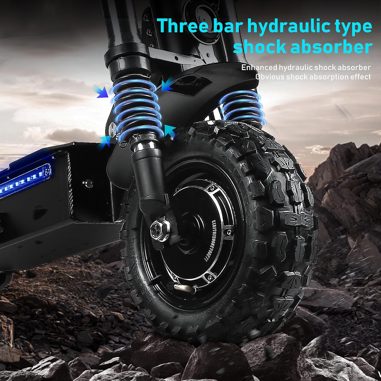 60V 38AH/27AH Electric Scooter Adult,6000W Dual Motors Max Speed 50MPH, Range 45-60 Miles Foldable Electric Scooter with Seat, Dual Suspension All Terrain E-Scooter