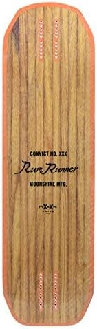Longboard Skateboard, Freestyle Cruiser, Waterproof & Wood Construction, Cruise Skateboard and Longboard Decks, Lightweight Build (Rum Runner Convict V2 Complete Deck + Wheels)