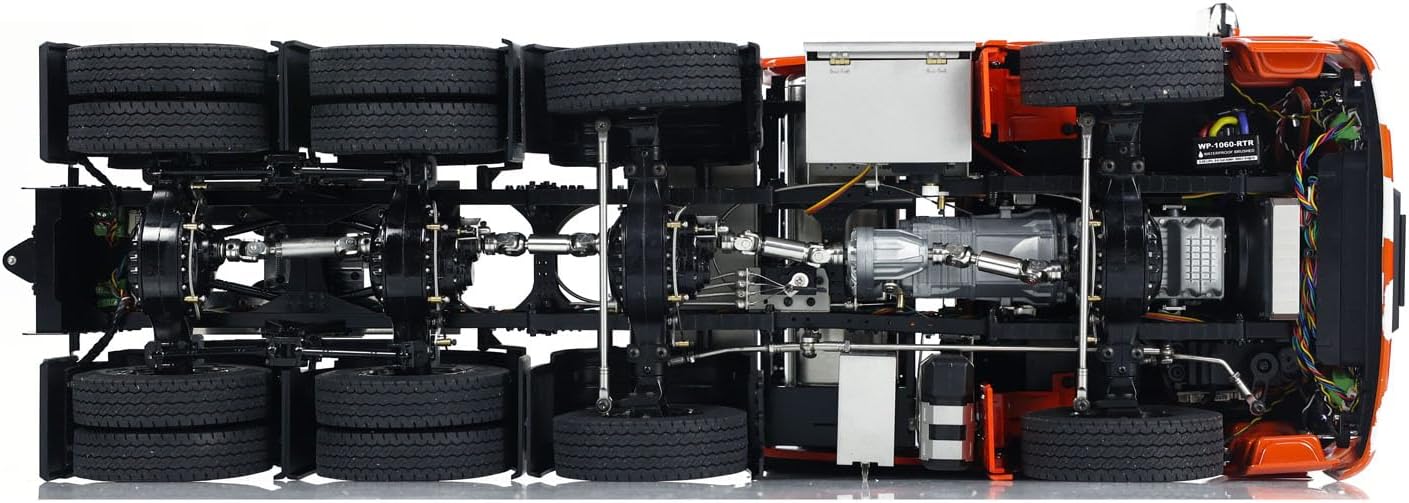 JDM Model 1/14 Metal 8X8 Rc Tractor Jdm-18 for Model Differential Lock Motor Servo