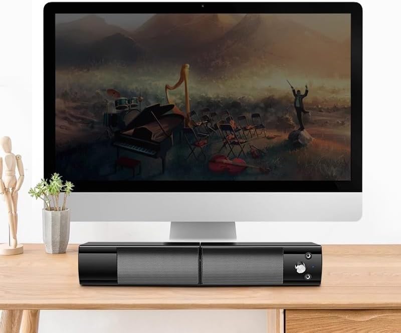 Multimedia Desktop Computer Speaker Home Laptop Wired Mini Speaker with Microphone Heavy Subwoofer