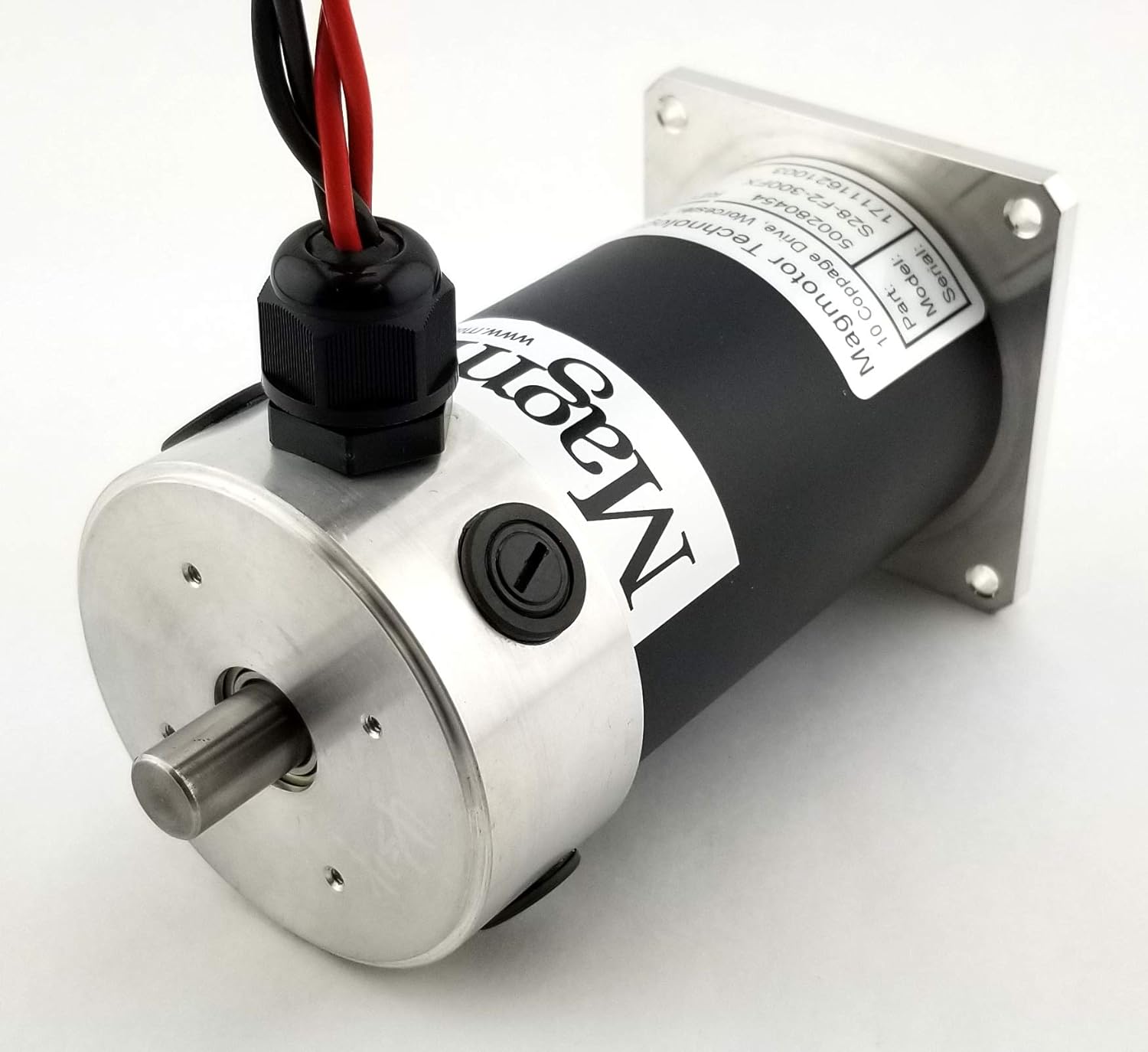 Brushed Motor - Magmotor, S28-F2-300FX, 500280454, 24 VDC, 2100 RPM, Brushed DC Motor, DC Electric Motor