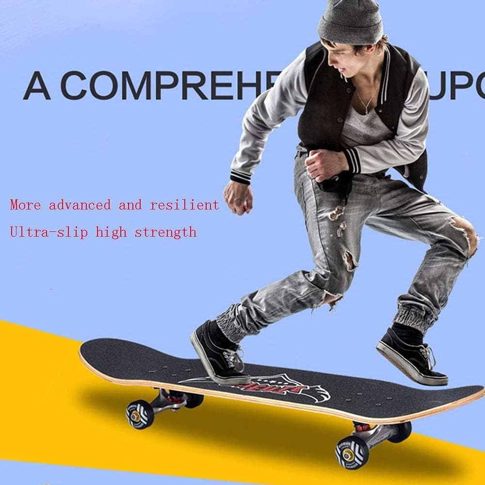 Four-Wheel Skateboard Road Skills Four-Wheel Skateboard Portable Adult Male and Female Skateboard Suitable for Adults and Young People