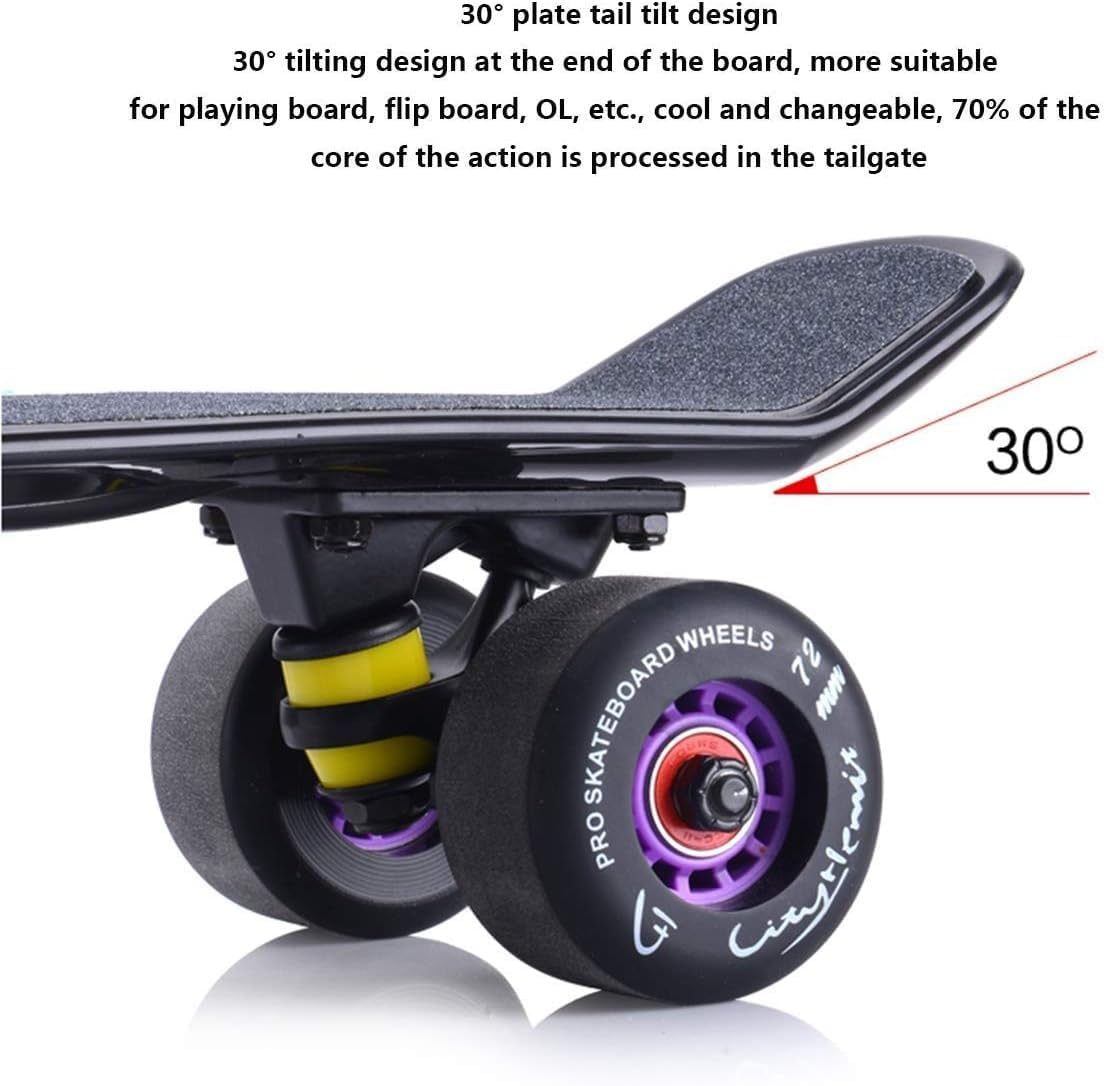 NAUTIG Magneto Complete Skateboard 7-Layer Canadian Maple Deck | Kids Skateboard Cruiser Skateboard | Skateboard for Beginners, Teens & Adults