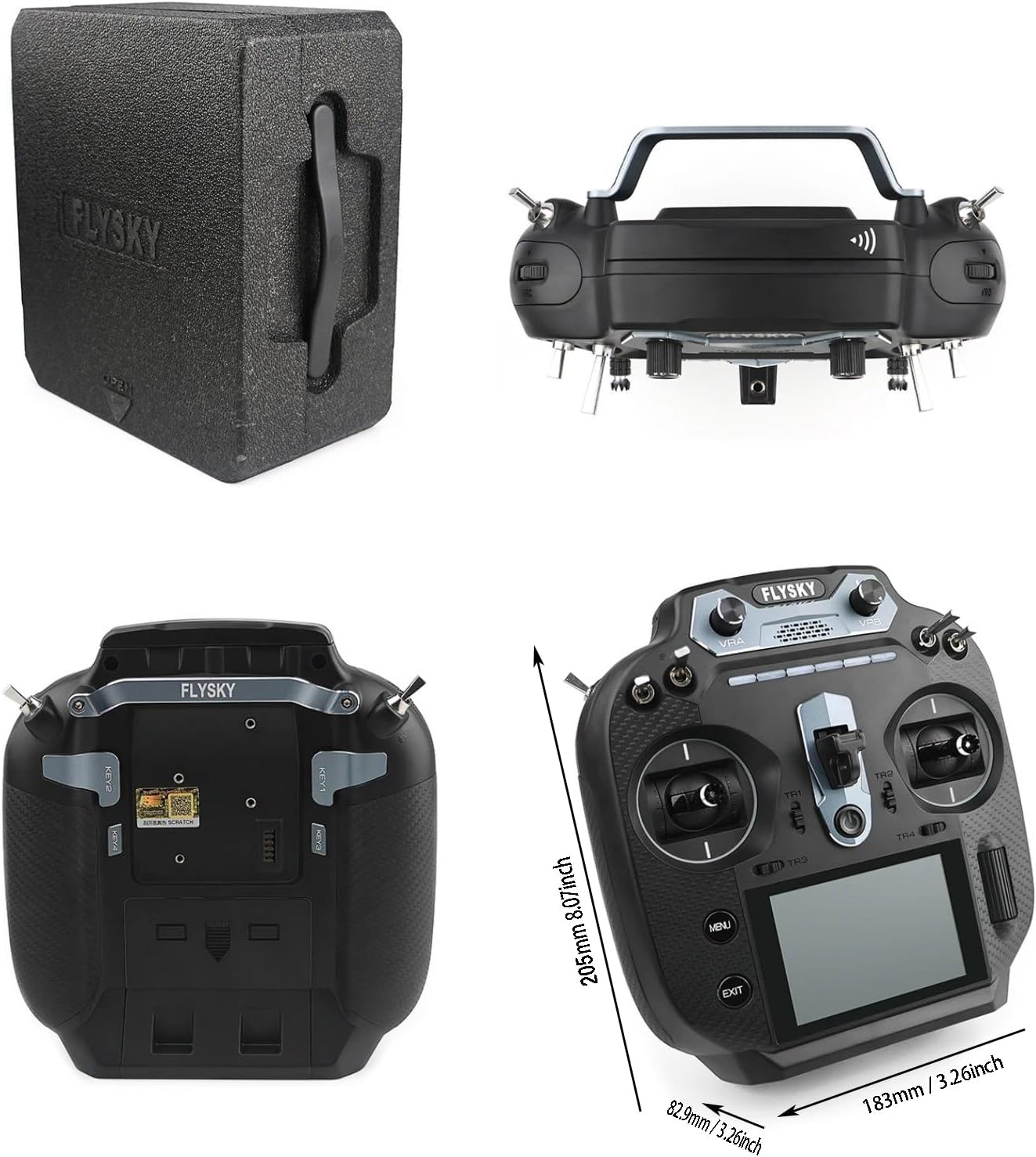 New Flysky FS-ST16 16CH 2.4GHz Digital Transmitter Protocol & FS-SR8 Receiver - RC Helicopter, Plane, Multicopter, Car, Boat