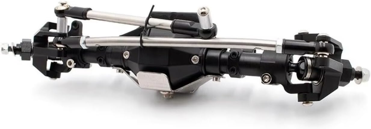 Rc Crawlers Axles For Axial For SCX10 II 90046 90047 For Racing AR44 1/10 Aluminum Front Rear Axle Complete Set Upgrades Accessories RC Crawler Car(Front)