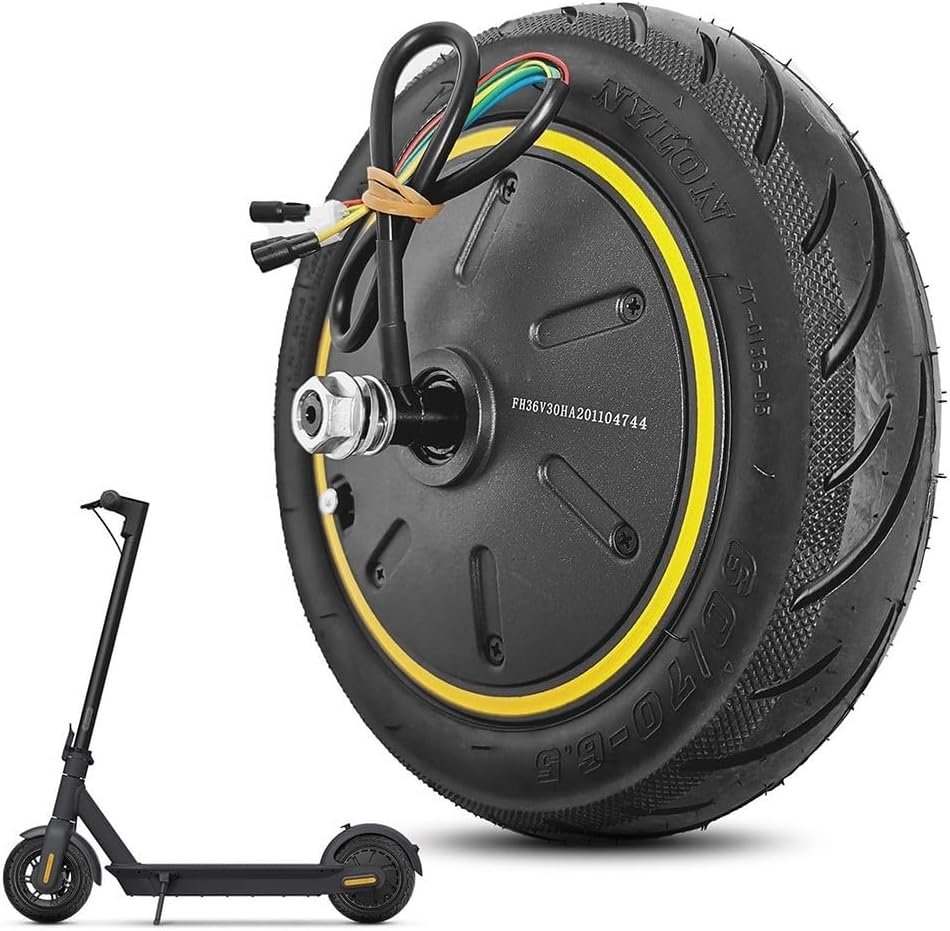 10 Inch Electric Scooter 36V 500W Motor For Ninebot Max Scooter, eScooter Rear Wheel Brushless Hub Motor Replacement