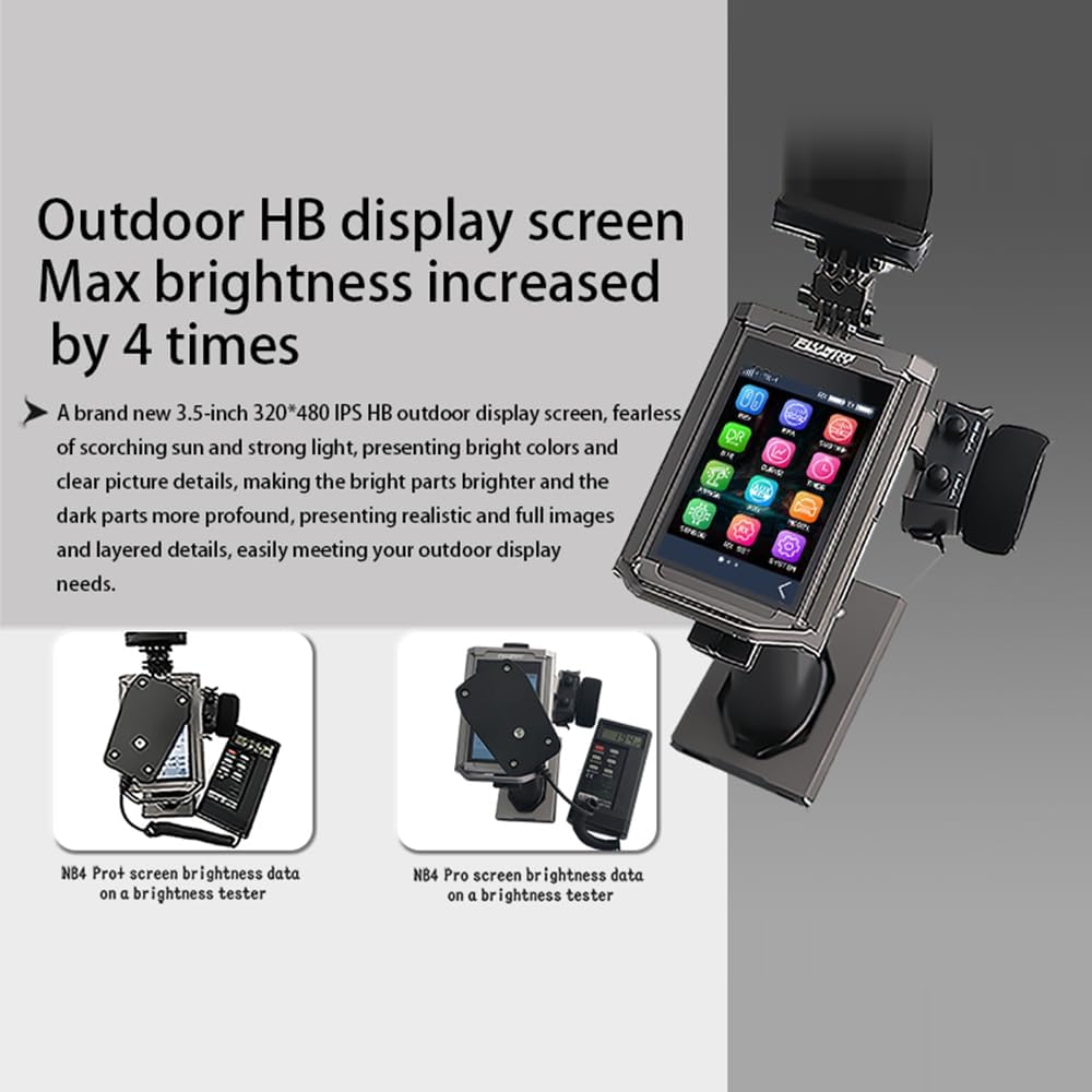 GoolRC Flysky Noble NB4 Pro+ Remote Controller, 2.4GHz 18CH AFHDS 3 Radio Transmitter with 3.5 Inch IPS Touching Screen and FGr4B+FGr8B Receiver for RC Car Boat