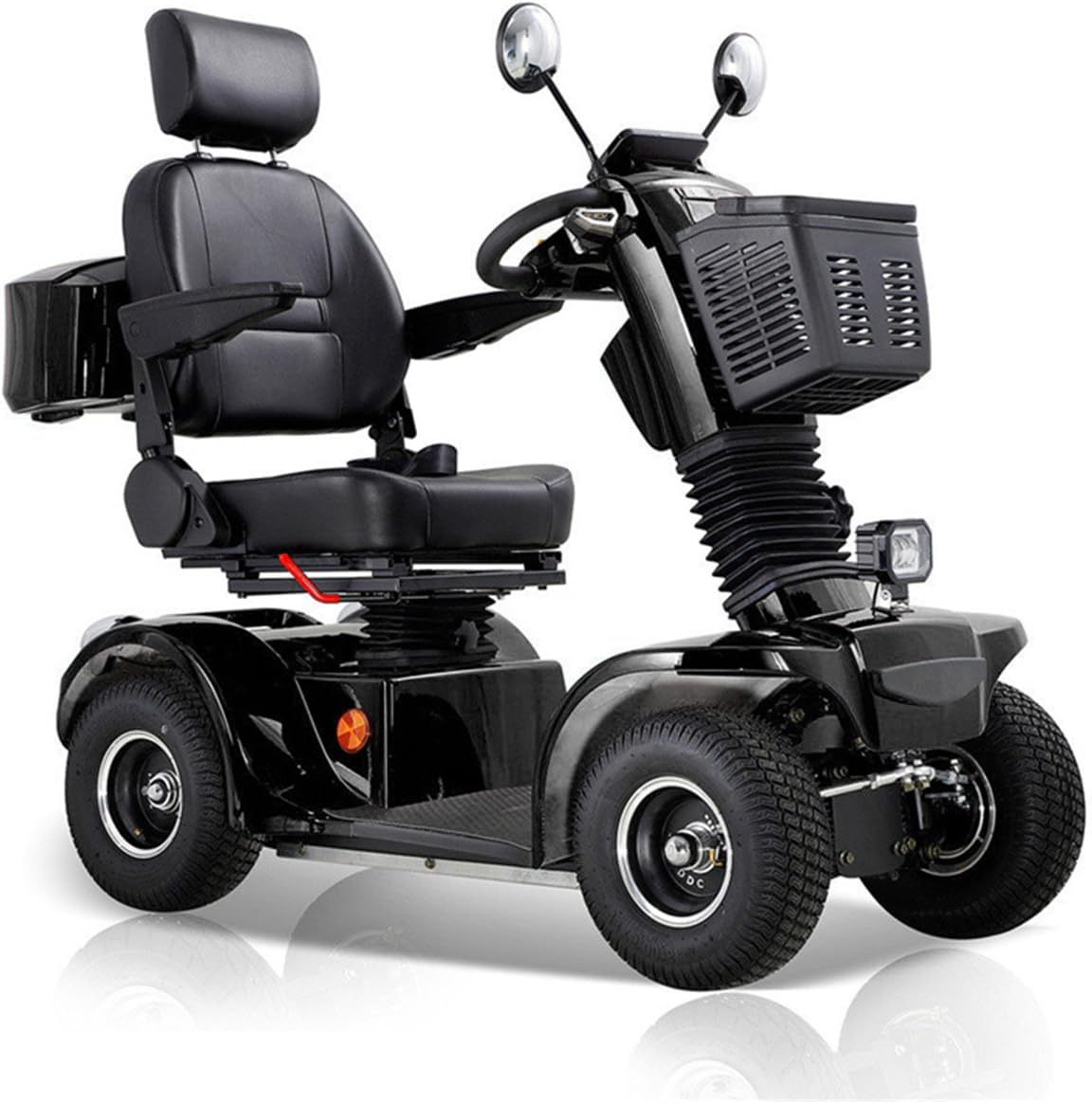 All Terrain Mobility Scooter for Seniors,Heavy-Duty 4 Wheel Mobility Scooters Mobility Scooter,Handicap Scooters for Adults with 3-Speed Travel Long (Black)