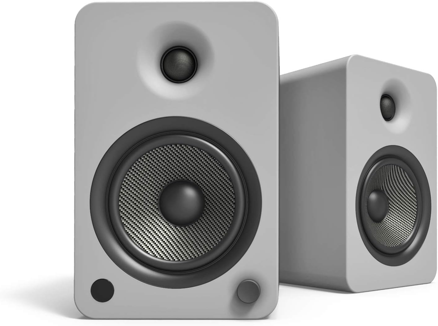 Kanto YU6MG Powered Bookshelf Speakers with Bluetooth and Phono Preamp | Pair | Matte Grey