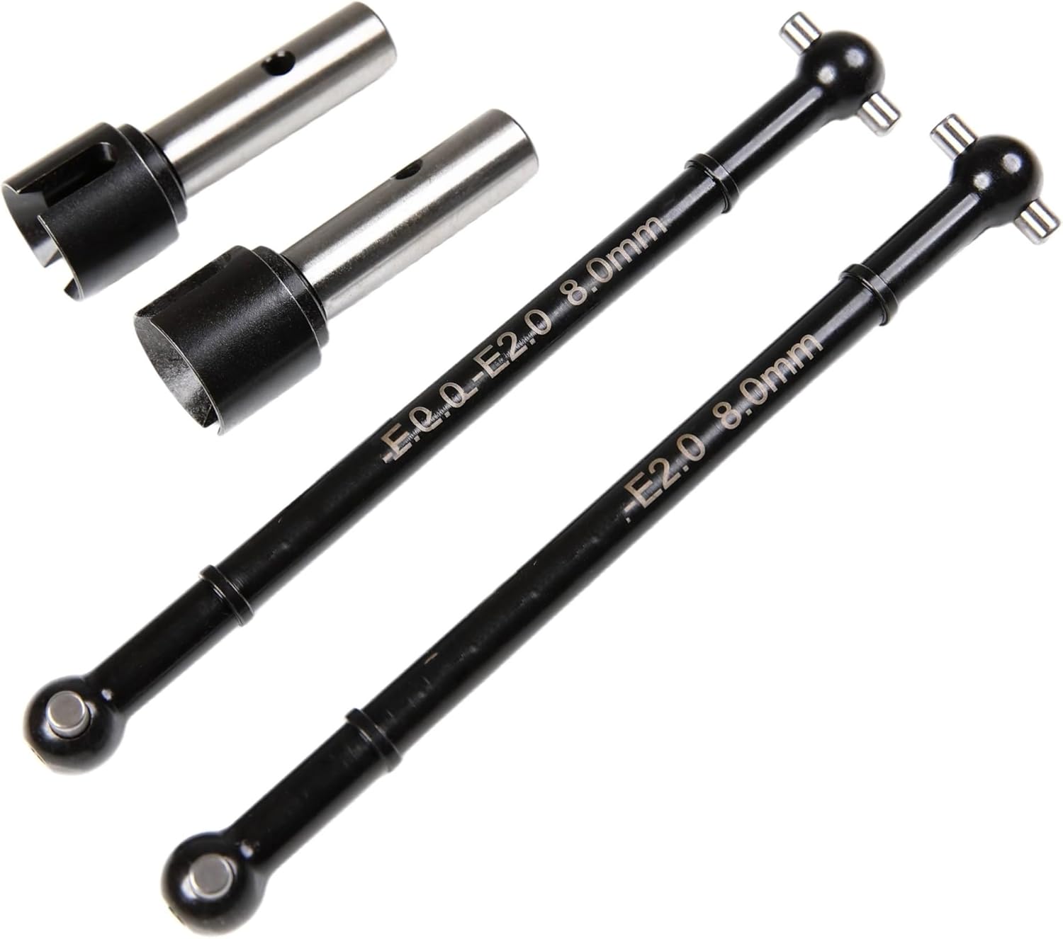 RC Car Transmission Shaft for Losi for DBXL-E 2.0 1/5 RC Car Front Rear Driveshaft Steel Dogbone Joint Transmission Shaft Set Upgrade RC Car Parts(Front and Rear)