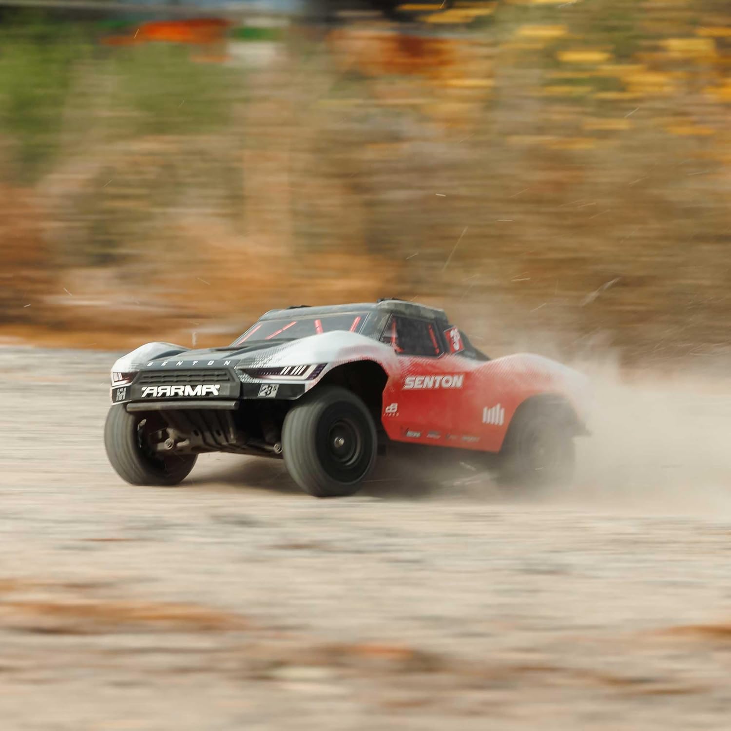 ARRMA RC Truck 1/10 SENTON 4X4 223S BLX BRUSHLESS Short Course Truck RTR (Battery and Charger Not Included) with DSC, RED, ARA4303V4T2