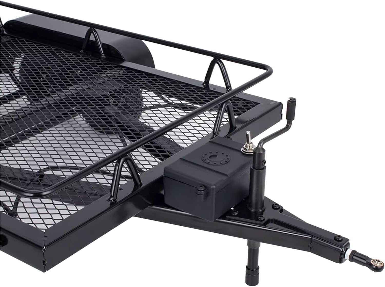 RC Car Accessories Compatible with SCX10 90046 D90 CC01 for TRX4 TF2 for Capra for Redcat Gen8 1/10 RC Crawler Car Part Metal Dual Axle Scale Trailer Kit