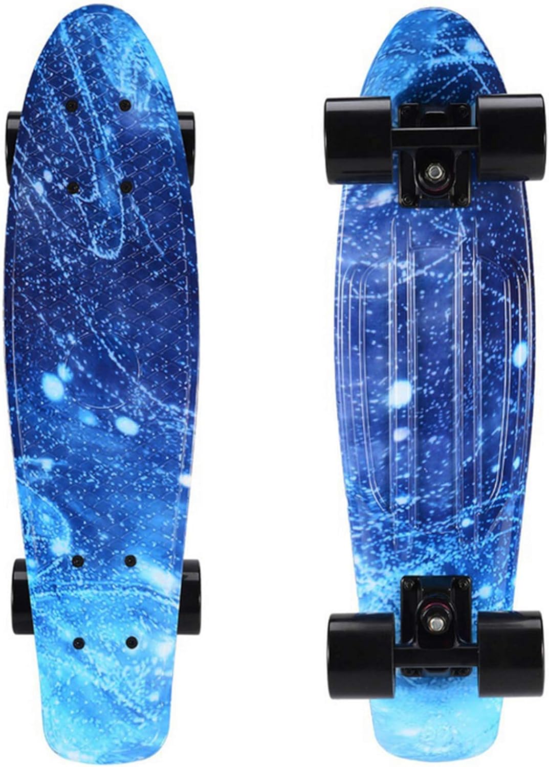 Skateboard 7 Layer Canadian Maple Deck Complete Skateboard ABEC-7 Bearing Skateboard Cruiser Ruote 85A for Teens Adults Beginners Girls Boys Kids A_55x14cm